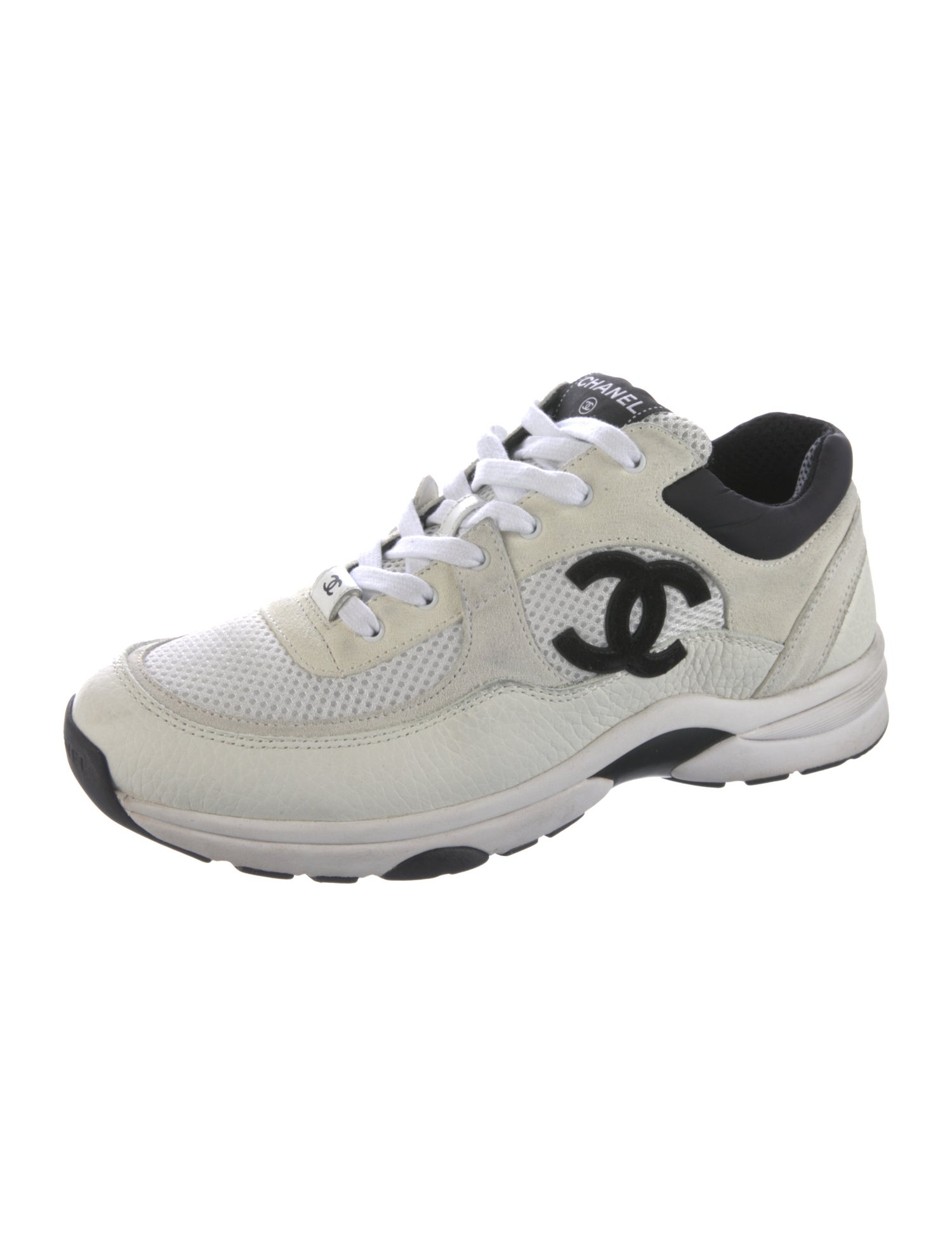 Chanel Interlocking CC Logo Mesh Sneakers