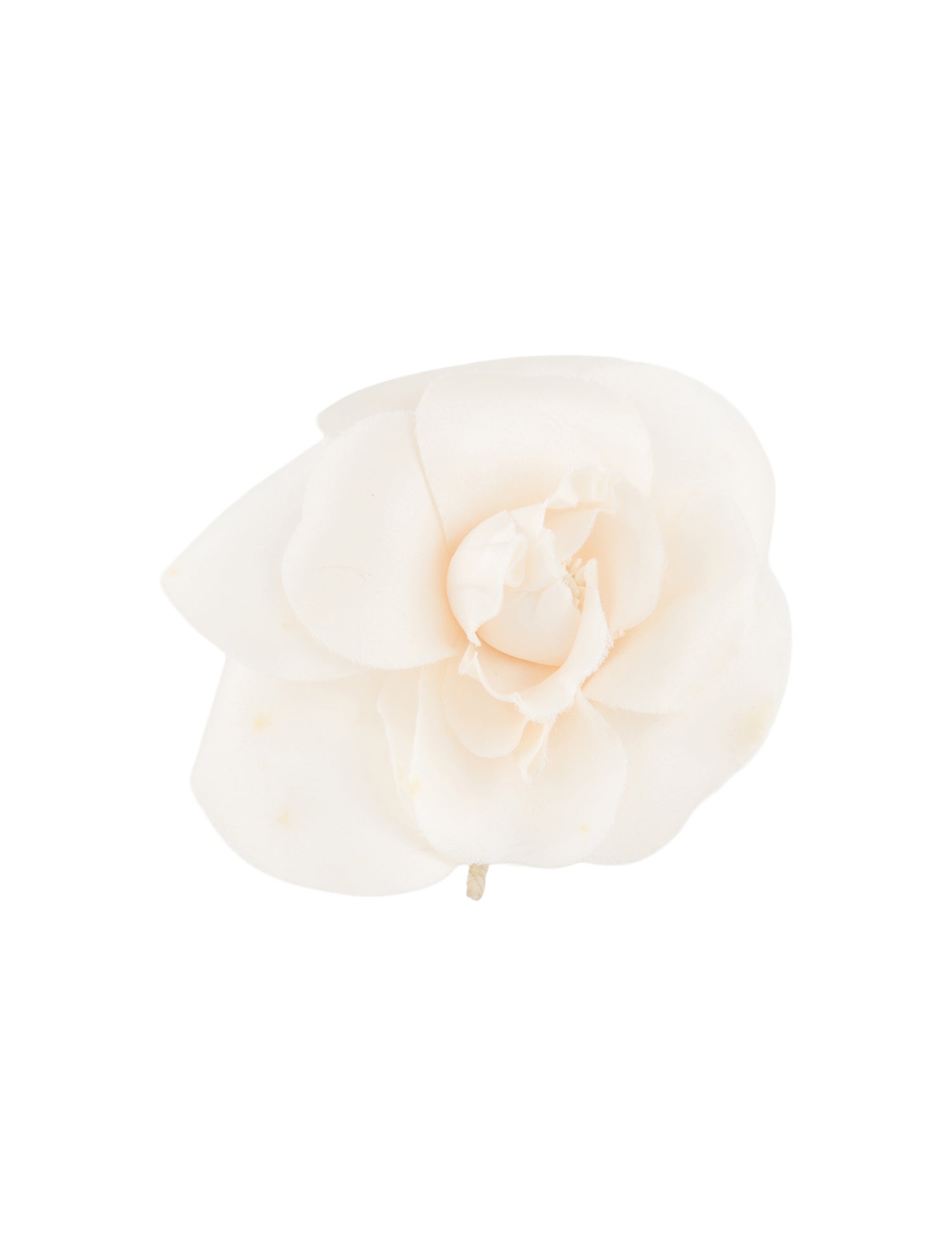 Chanel Vintage Silk Camellia Brooch