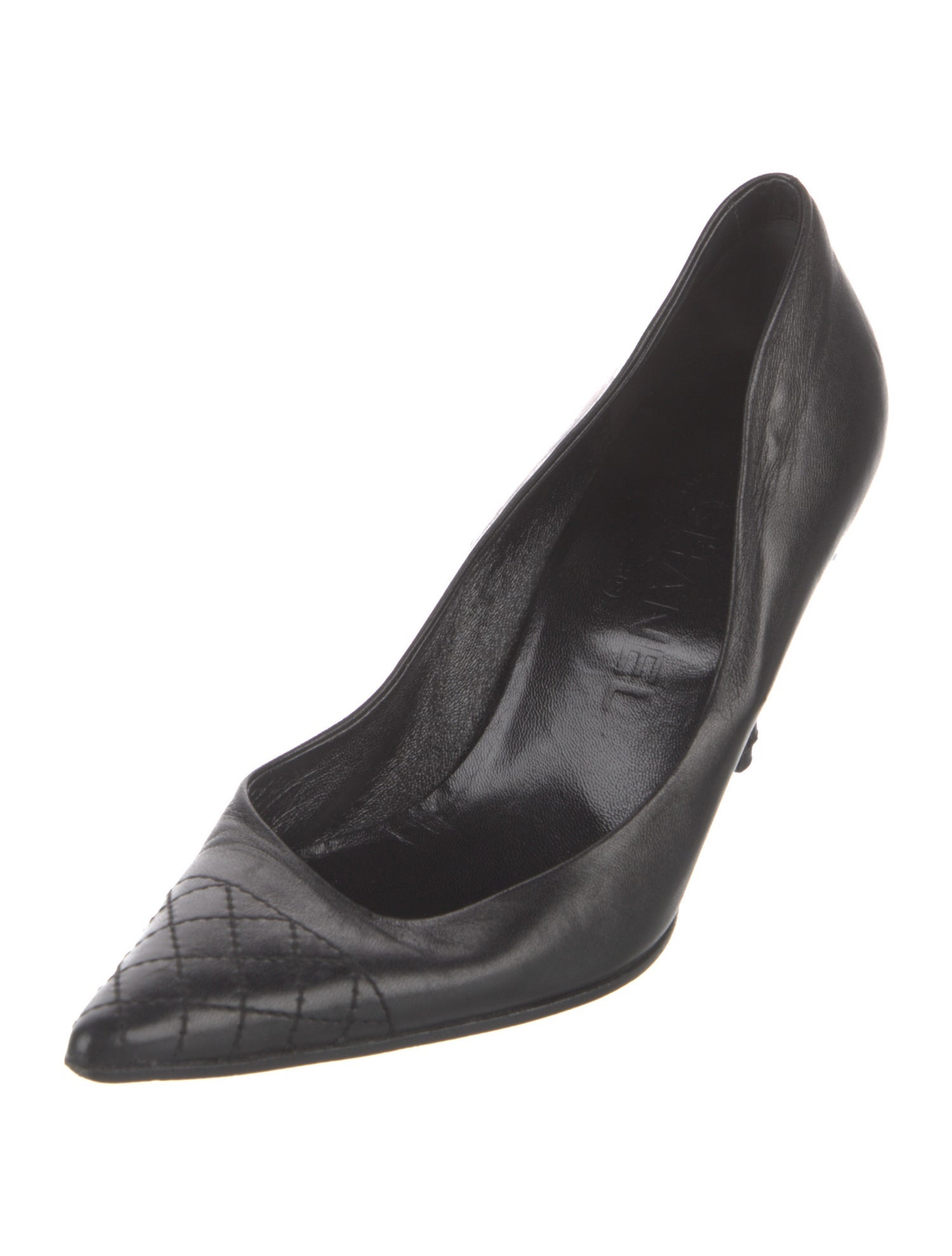 Chanel Vintage Interlocking CC Logo Pumps