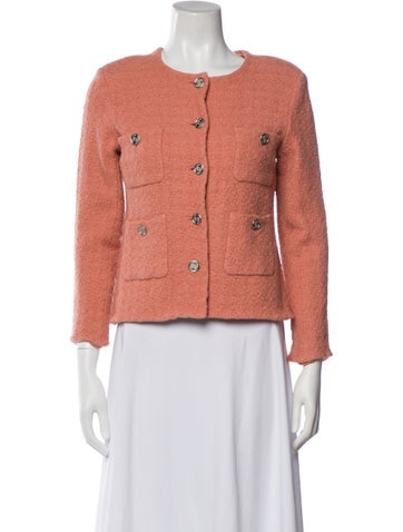 Pre-owned Chanel 2020 Wool Evening Jacket In Pink
