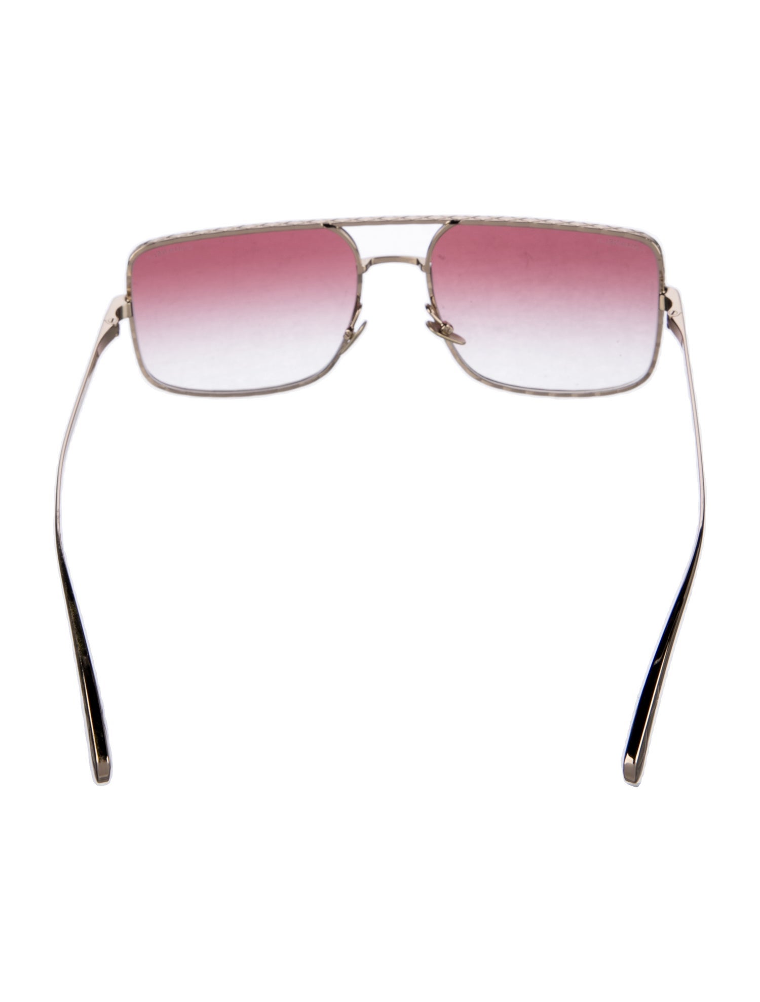 Chanel Pilot Interlocking CC Logo Sunglasses