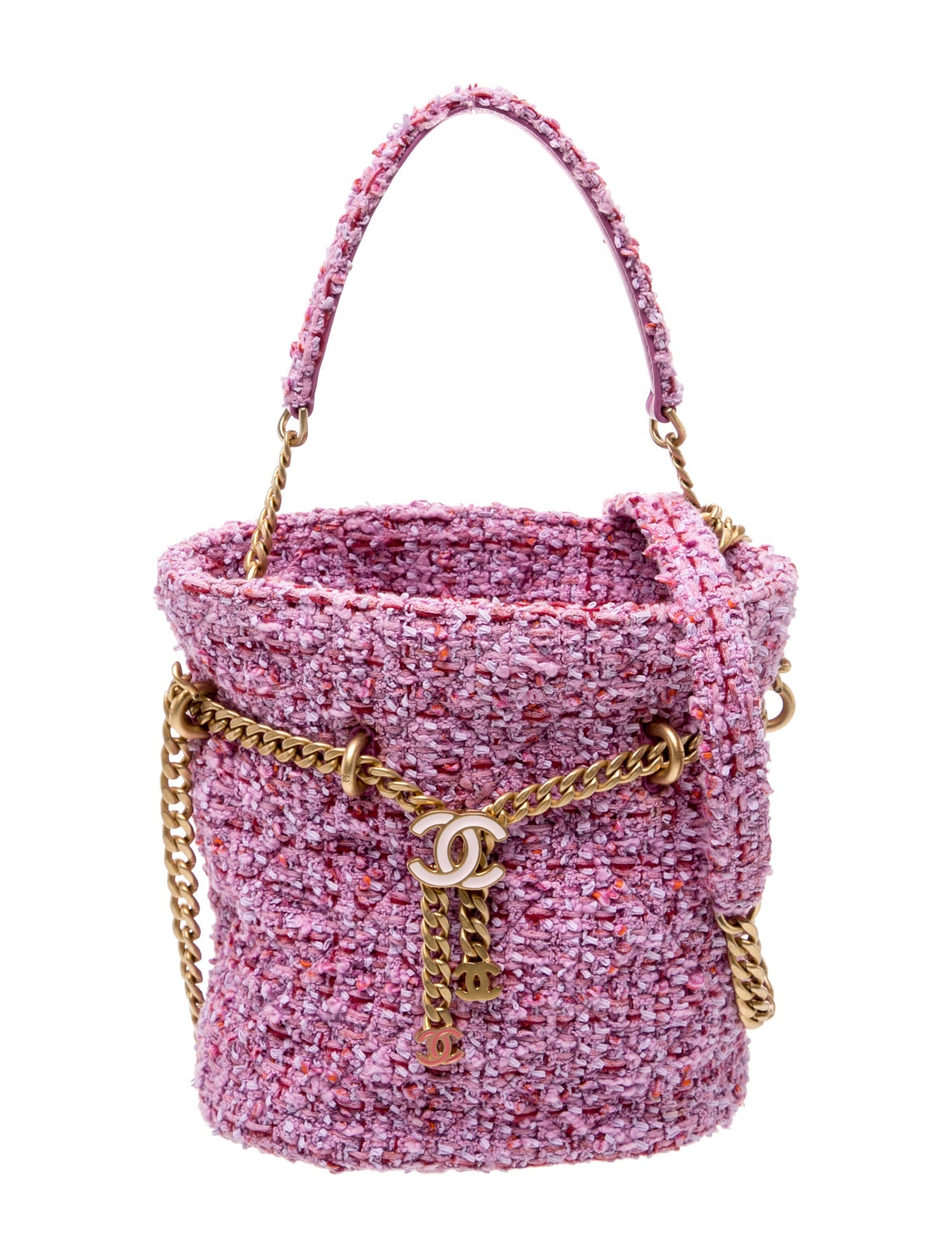 Chanel Tweed Bucket Bag