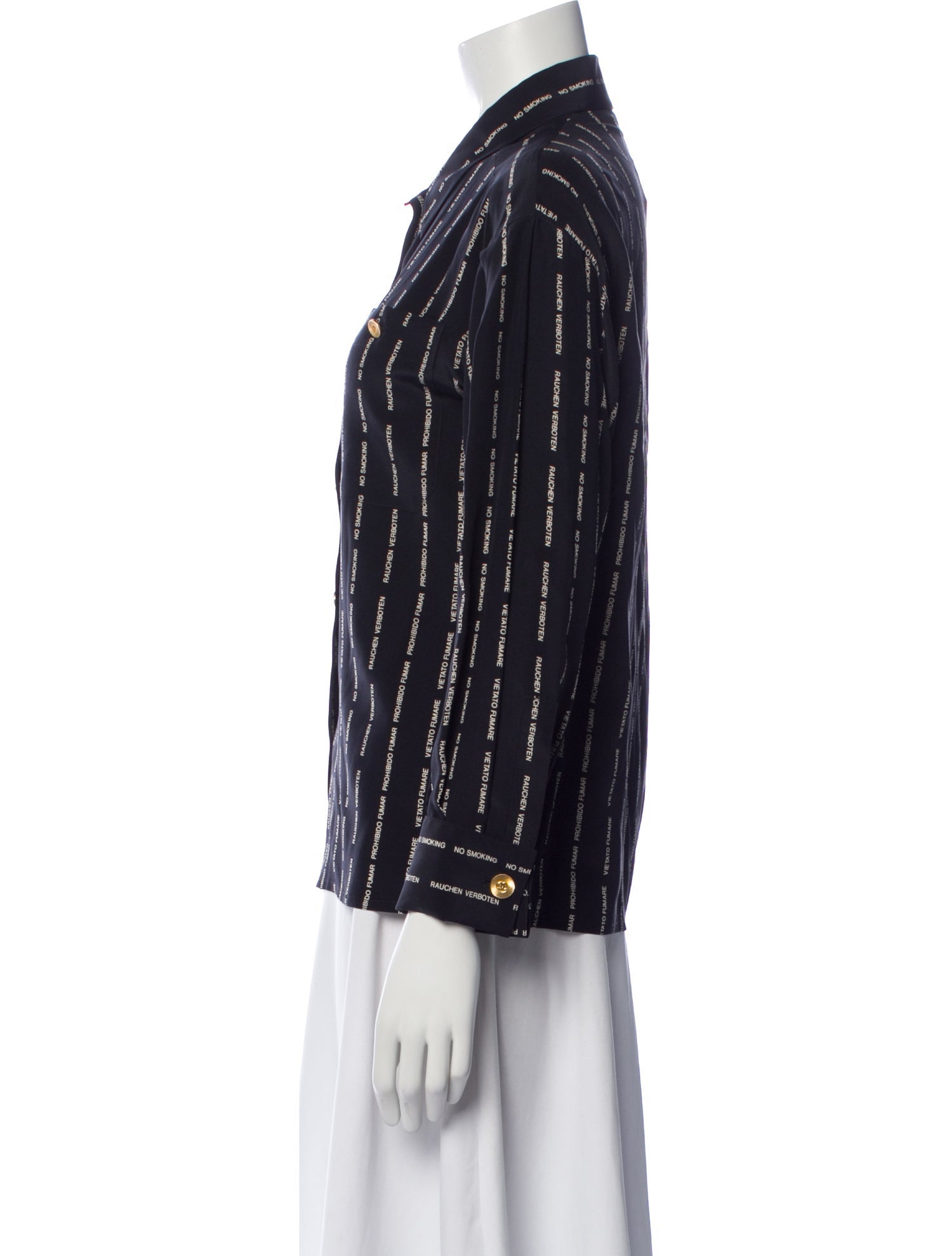 Chanel Vintage 1989 Button-Up Top