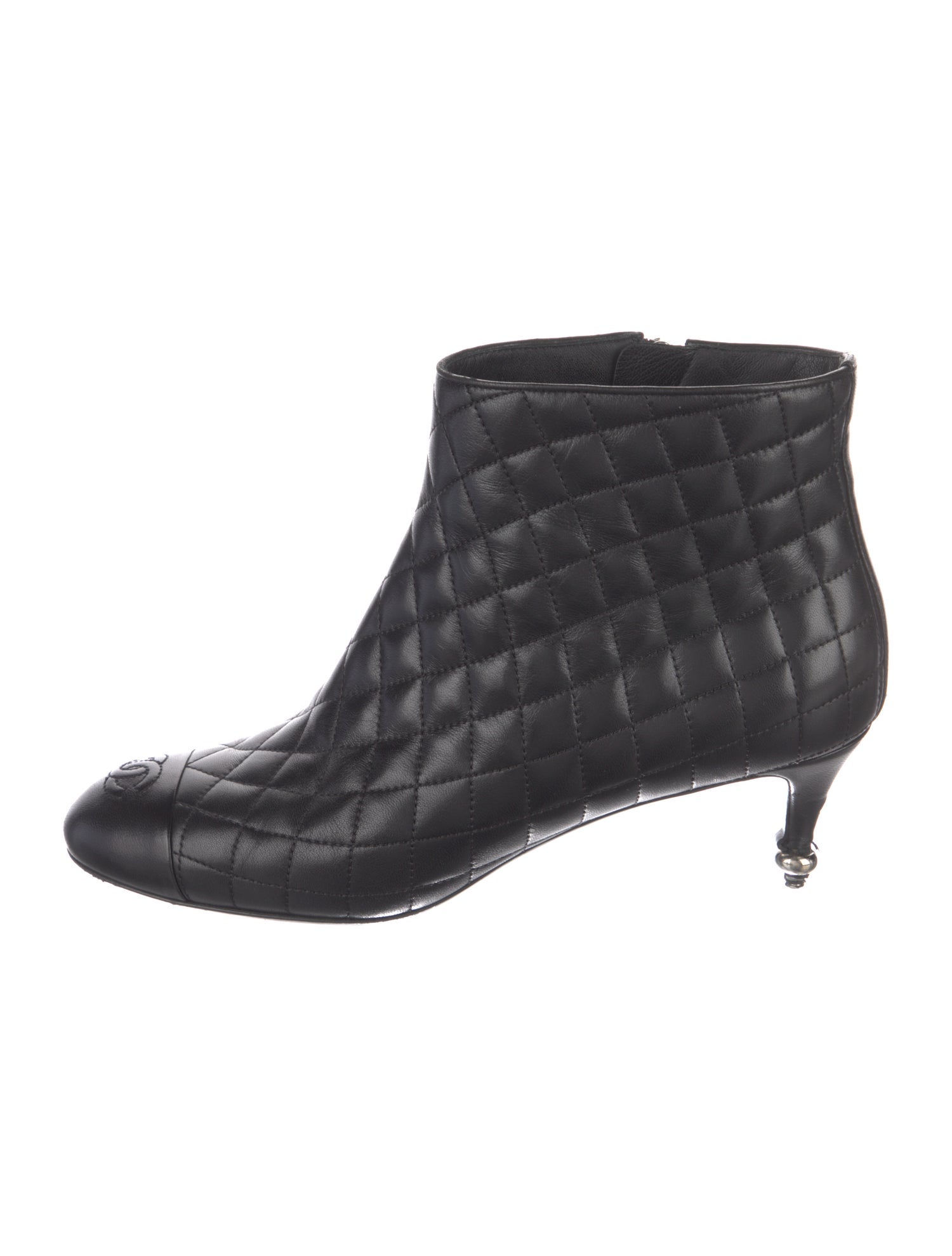 Chanel 2014 Interlocking CC Logo Boots