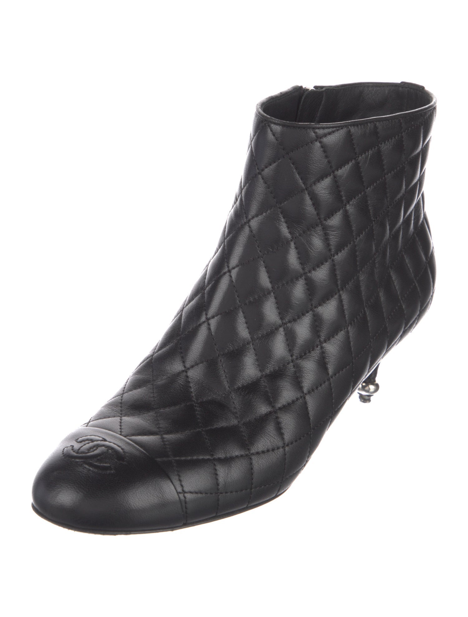 Chanel 2014 Interlocking CC Logo Boots