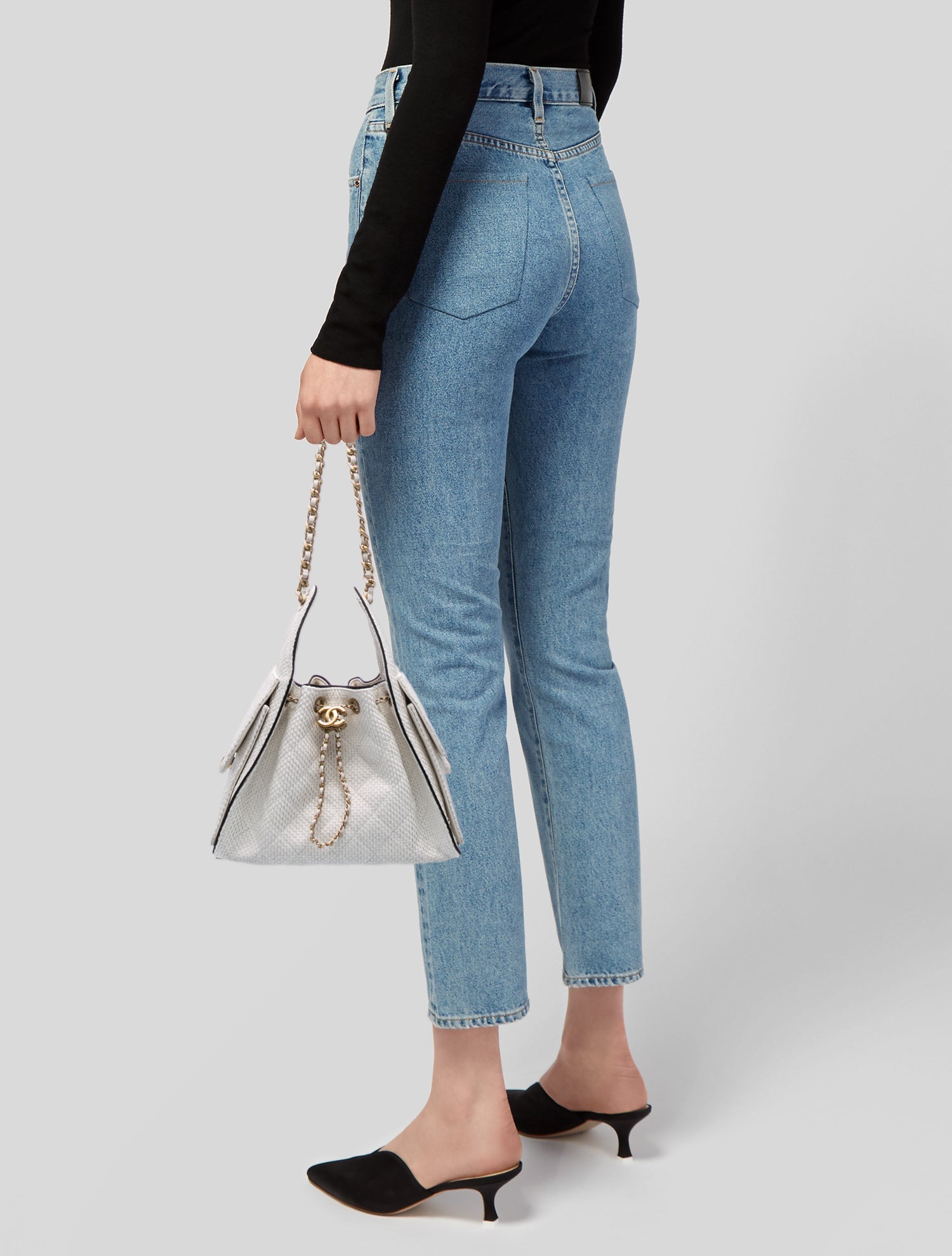 Chanel Quilted Raffia Small 25 Hobo