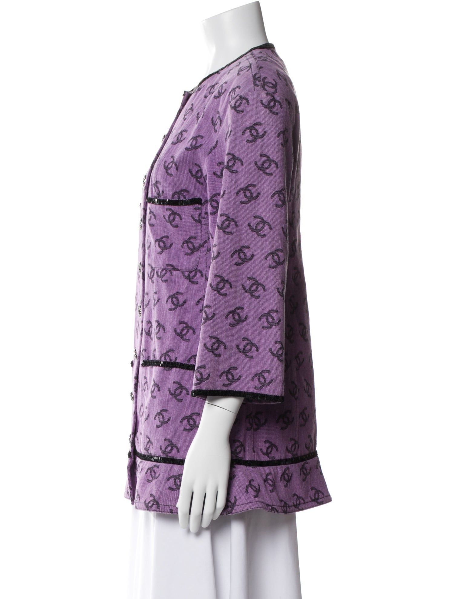 Chanel 2022 Printed Evening Jacket