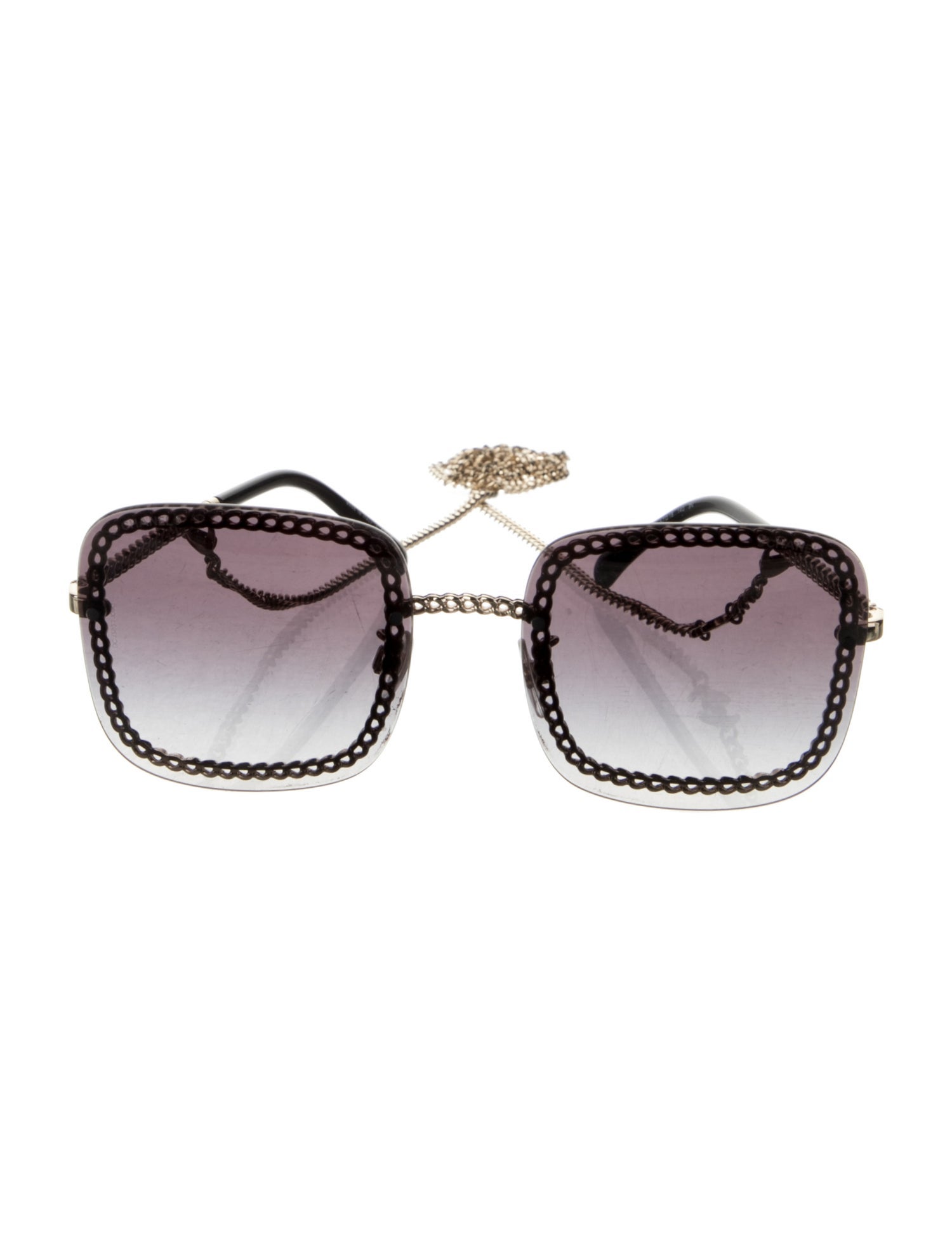 Chanel Interlocking CC Logo Square Sunglasses