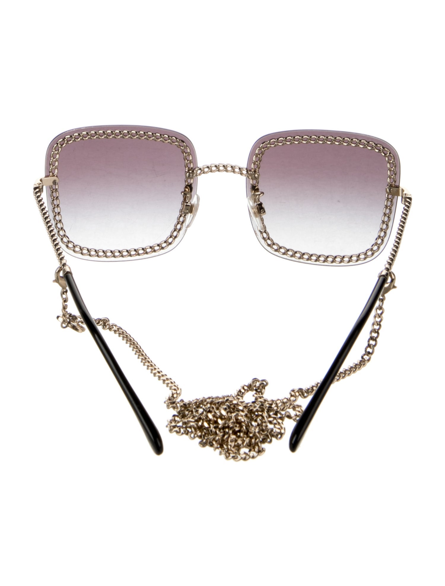 Chanel Interlocking CC Logo Square Sunglasses