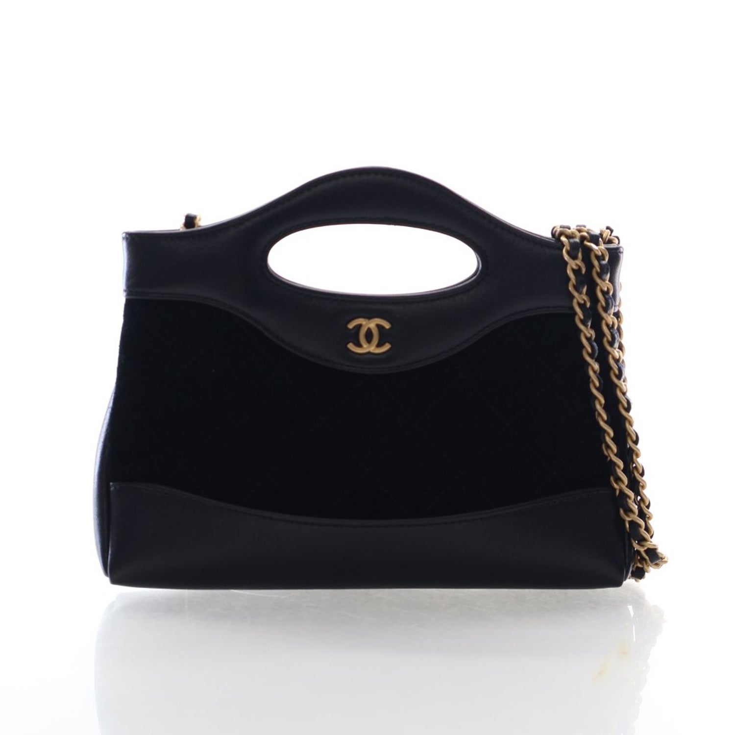 Chanel Suede Shopping Bag