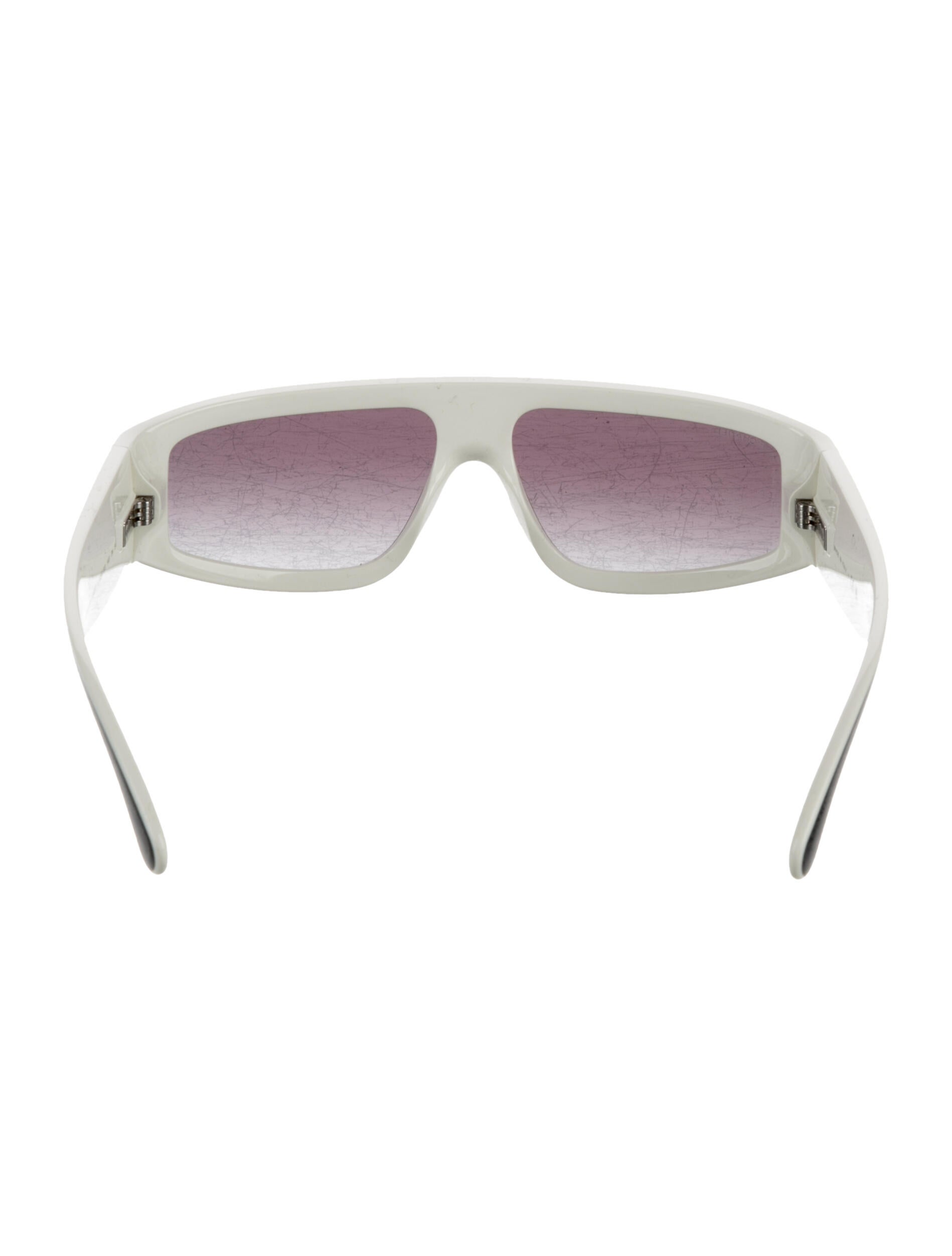 Chanel Interlocking CC Logo Shield Sunglasses