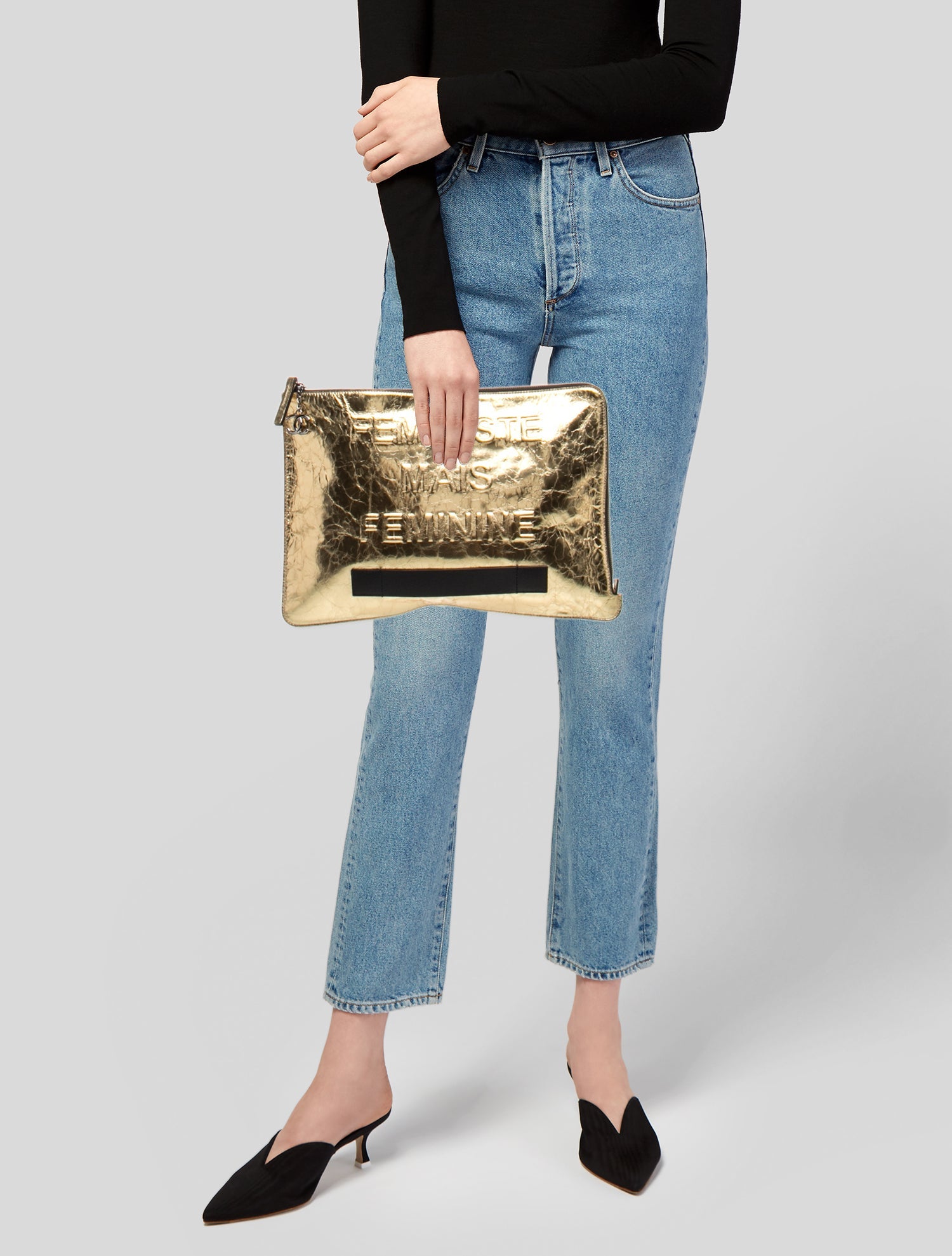 Chanel Feministe Mais Feminine Clutch
