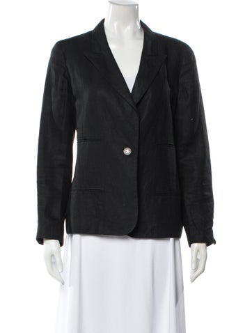 Pre-owned Chanel Vintage 1990's Blazer In Black