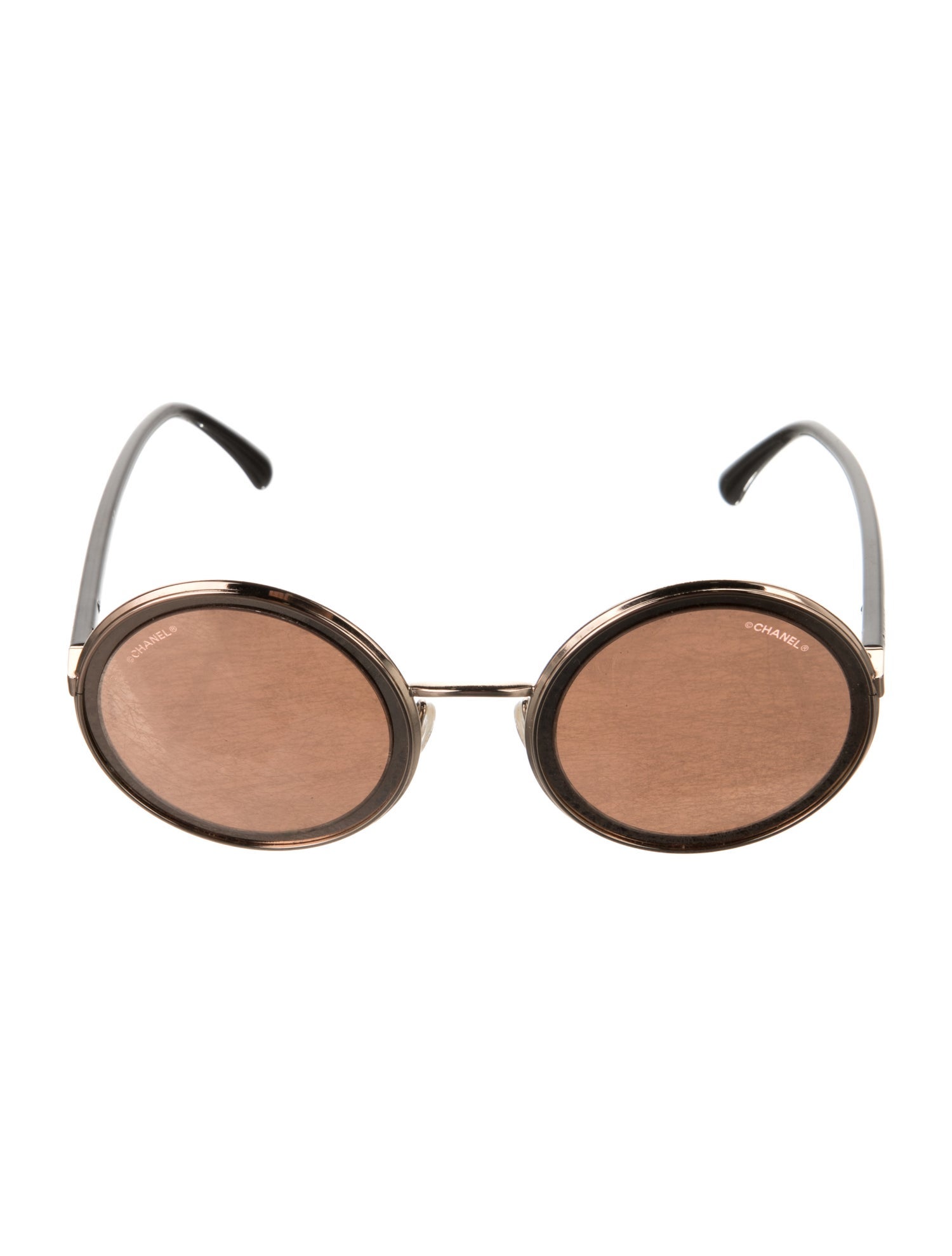 Chanel Round Mirrored Sunglasses