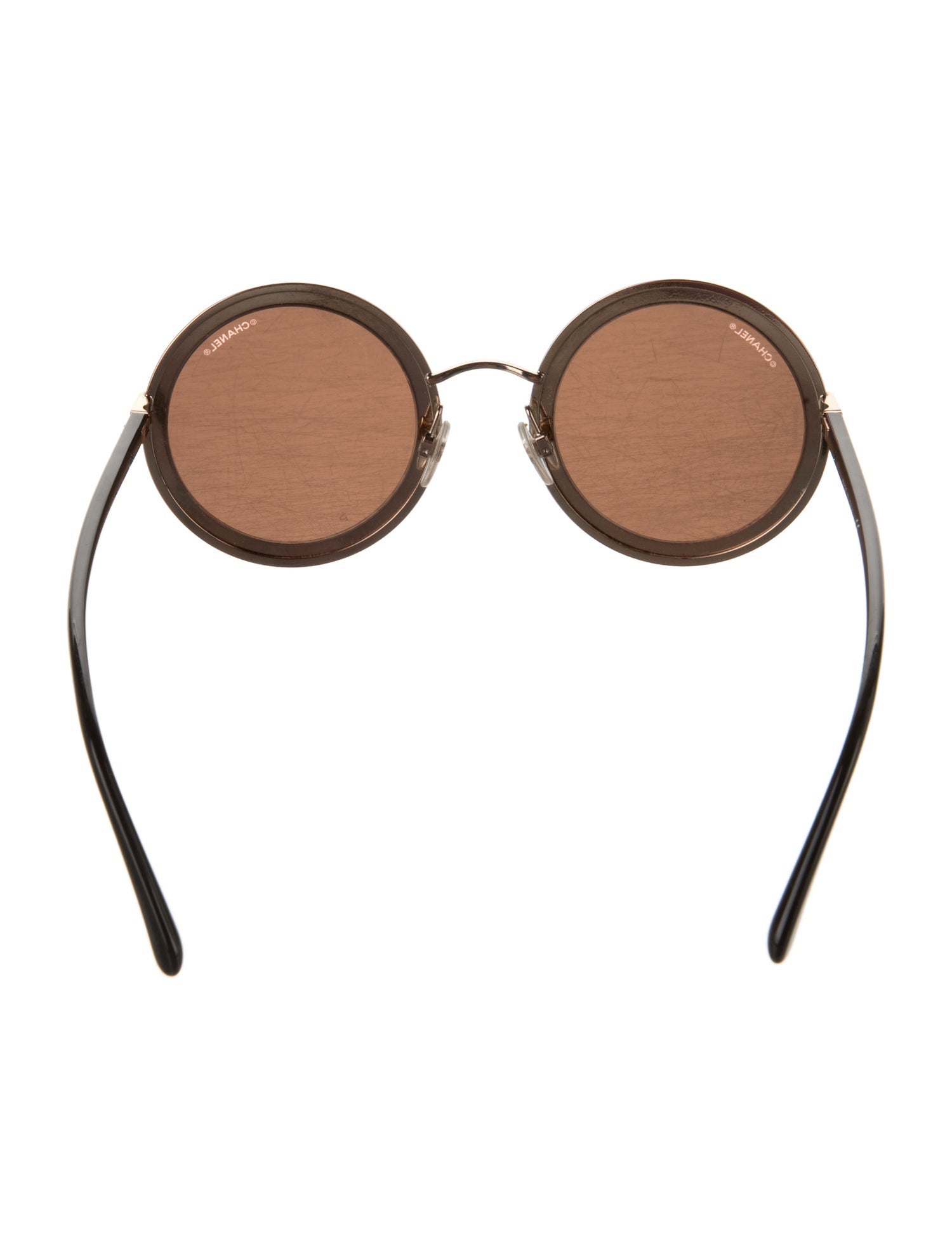 Chanel Round Mirrored Sunglasses