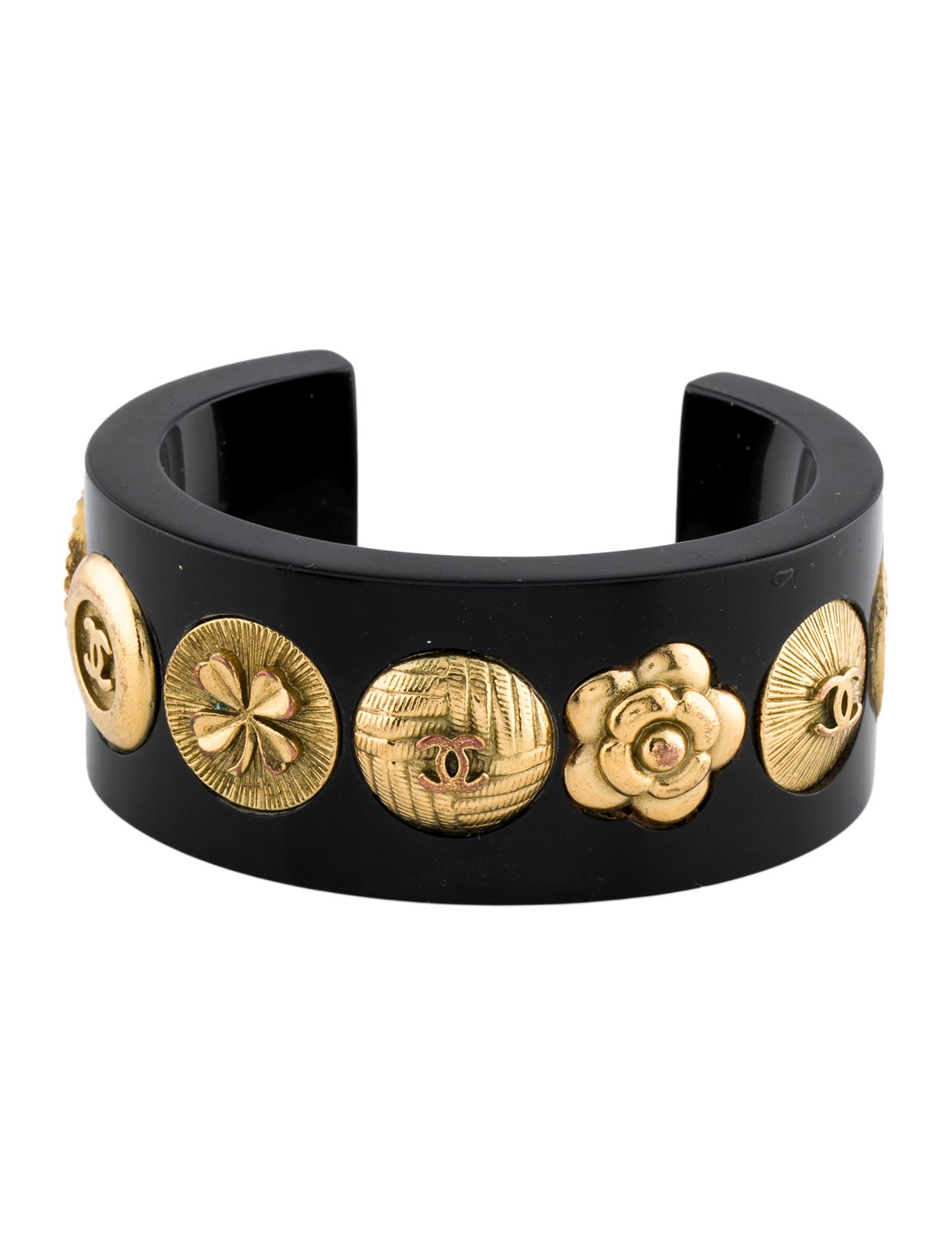Chanel Vintage Resin Cuff Bracelet