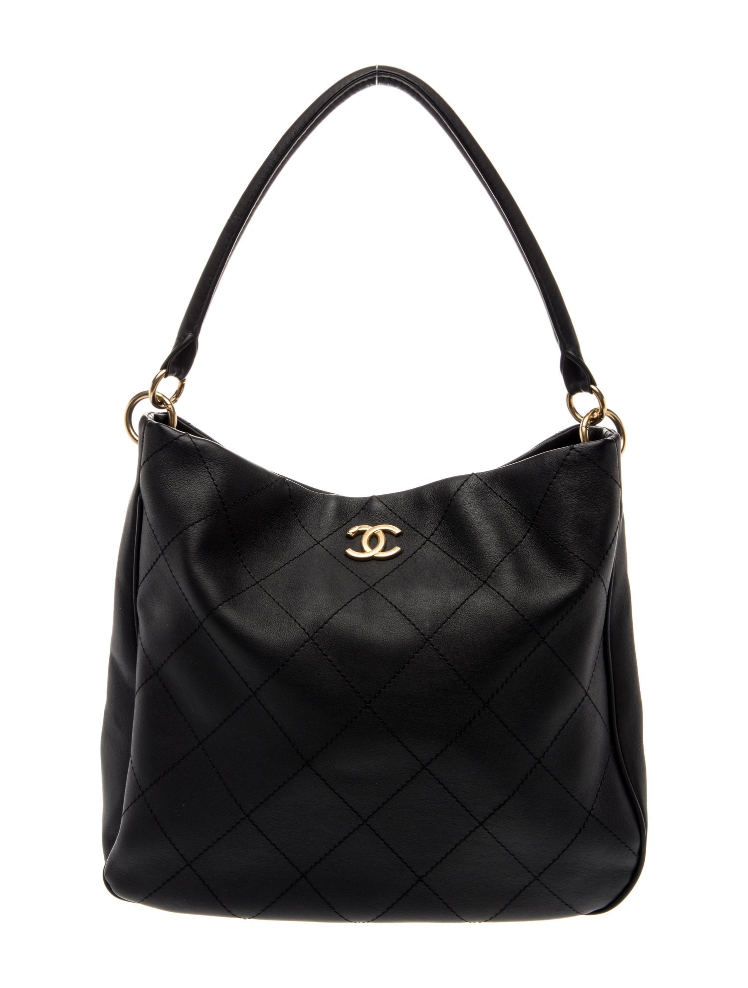 Chanel CC Quilted Hobo