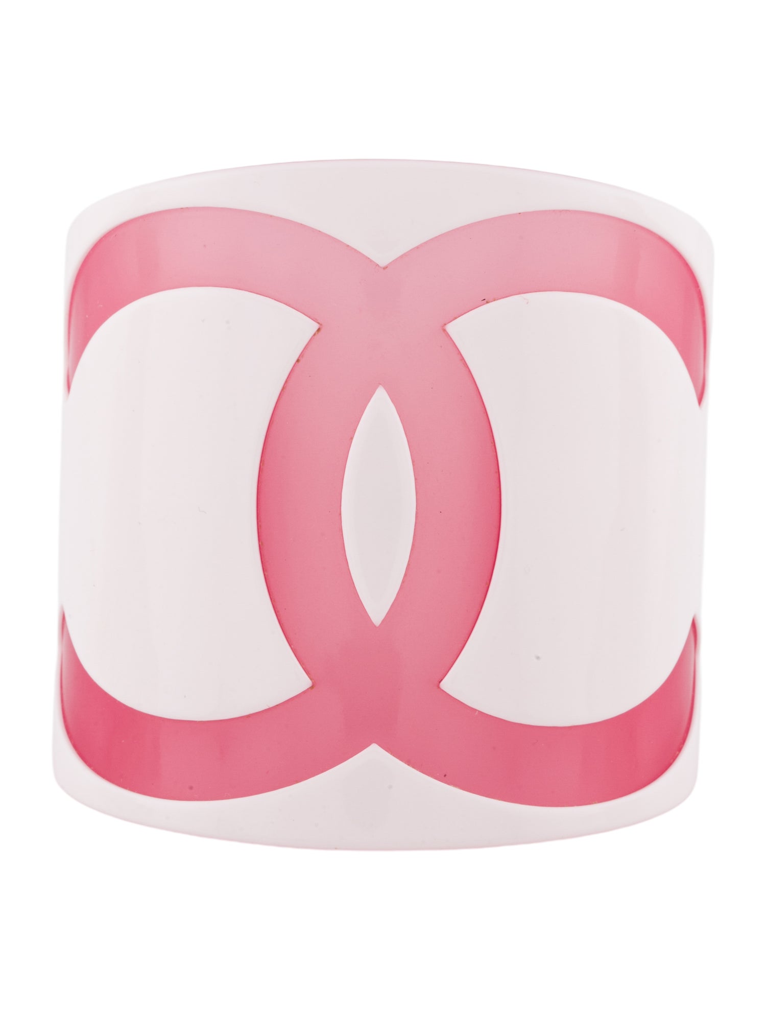 Chanel Resin CC Cuff Bracelet