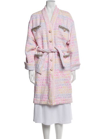 Pre-owned Chanel 2024 Paris-los Angeles Trench Coat In Pink