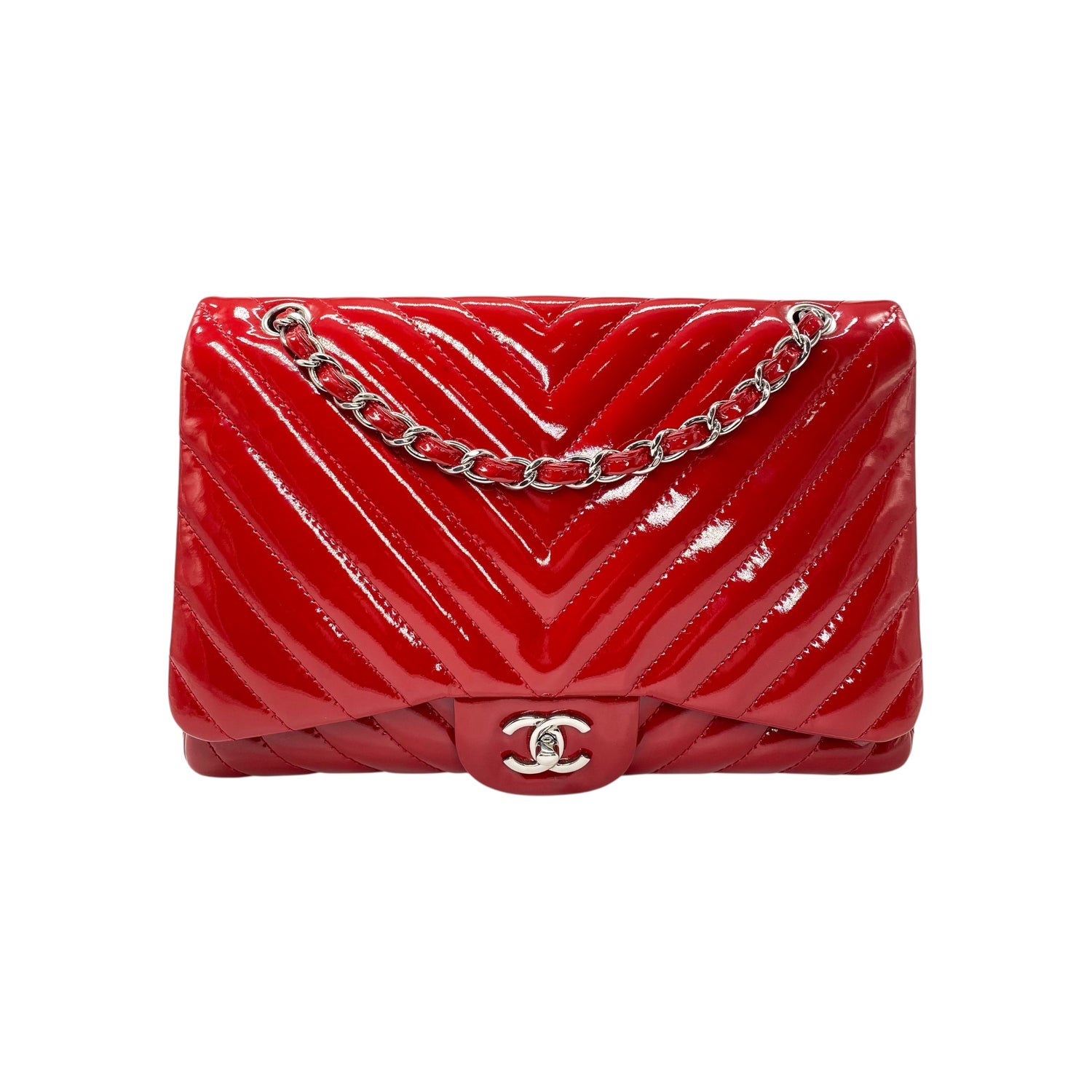 Chanel Leather Single Flap Bag Jumbo