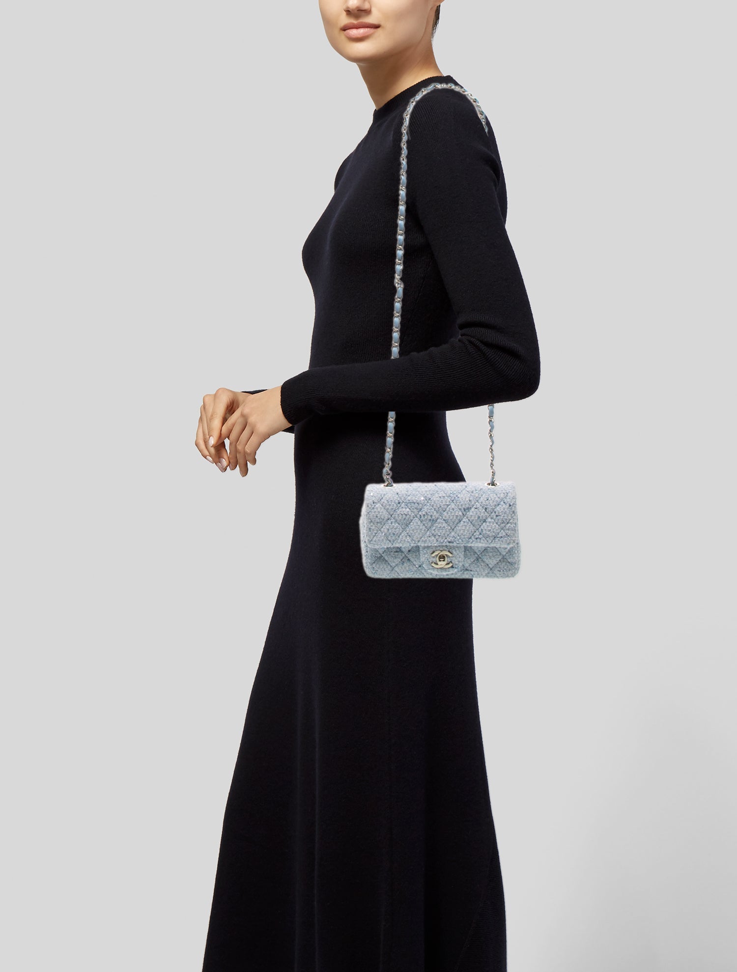 Chanel Classic Tweed Rectangular Mini Flap Bag