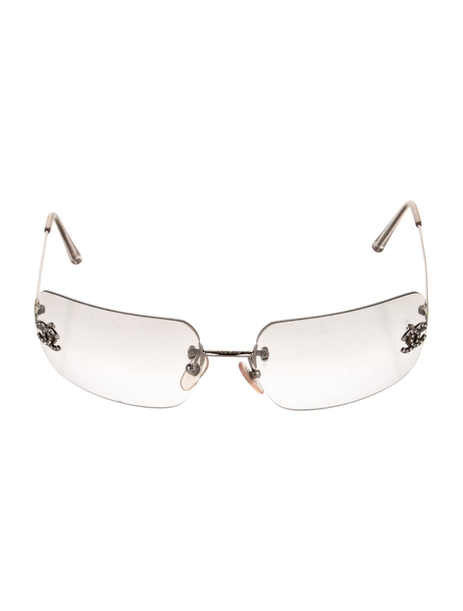 Chanel Interlocking CC Logo Shield Sunglasses