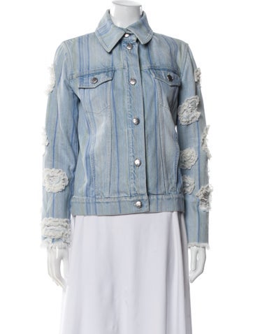 Pre-owned Chanel 2018 Denim Jacket In Blue