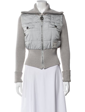 Pre-owned Chanel Vintage 2000 Jacket In Gray