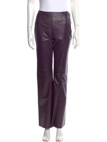 Pre-owned Chanel Vintage Wide Leg Pants In Purple