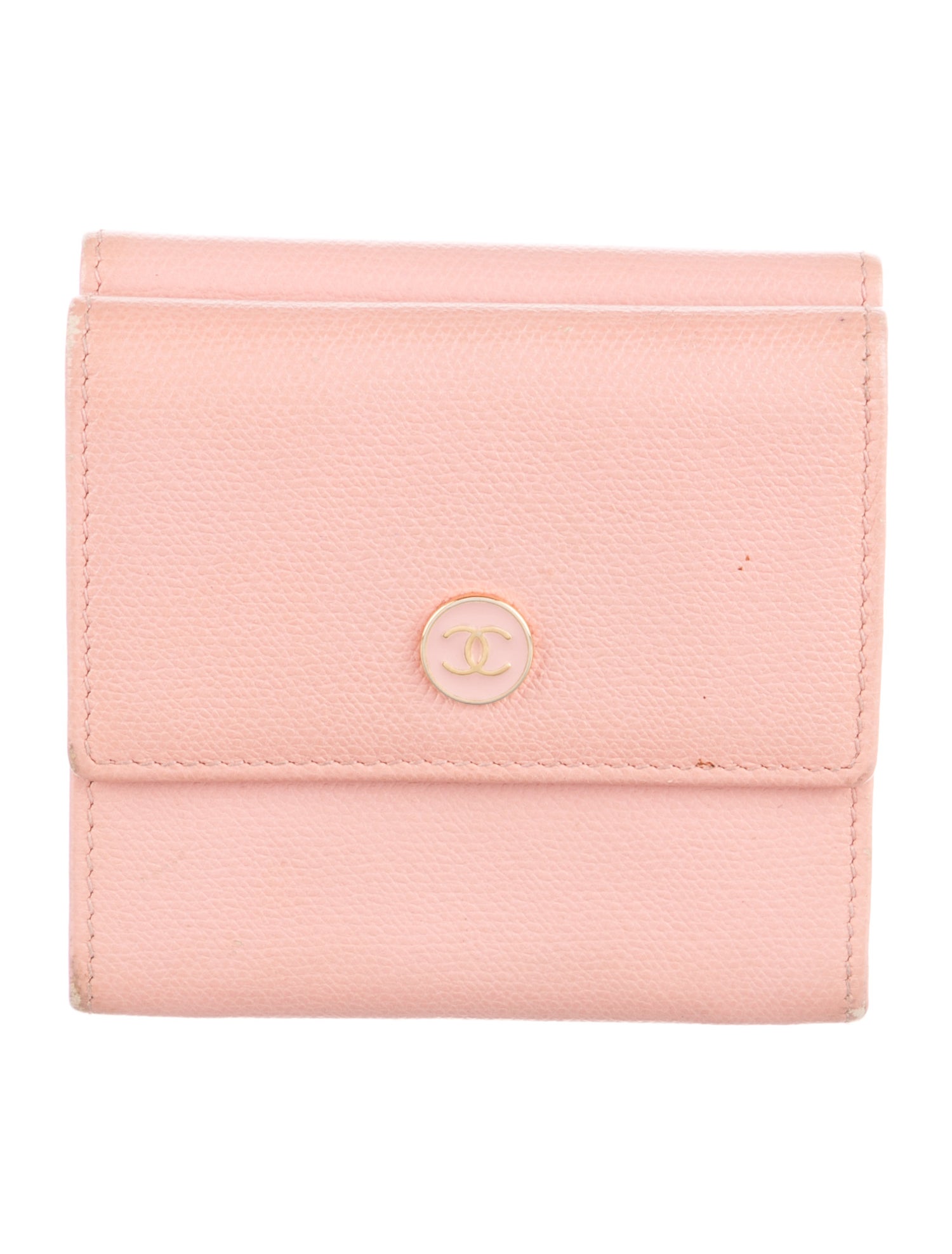 Chanel 2004-2005 Interlocking CC Logo Compact Wallet