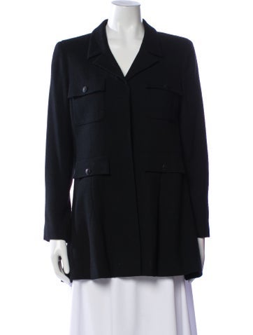 Pre-owned Chanel Vintage 2002 Blazer In Black