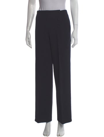 Pre-owned Chanel Vintage Wide Leg Pants In Blue