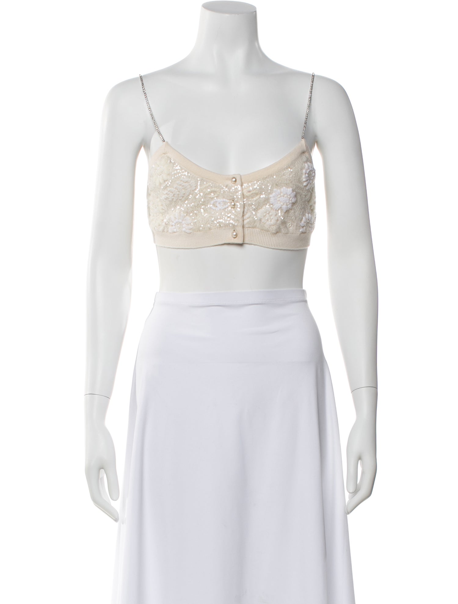 Chanel 2021 Cashmere Crop Top w/ Tags