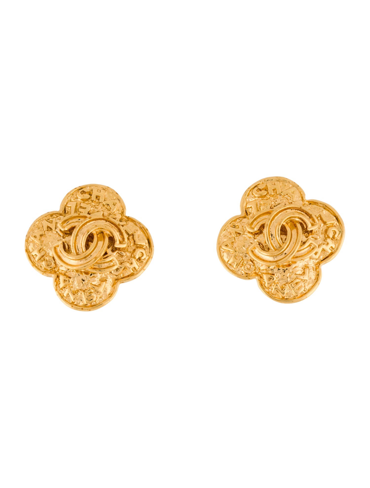 Chanel Vintage CC Clip-On Earrings