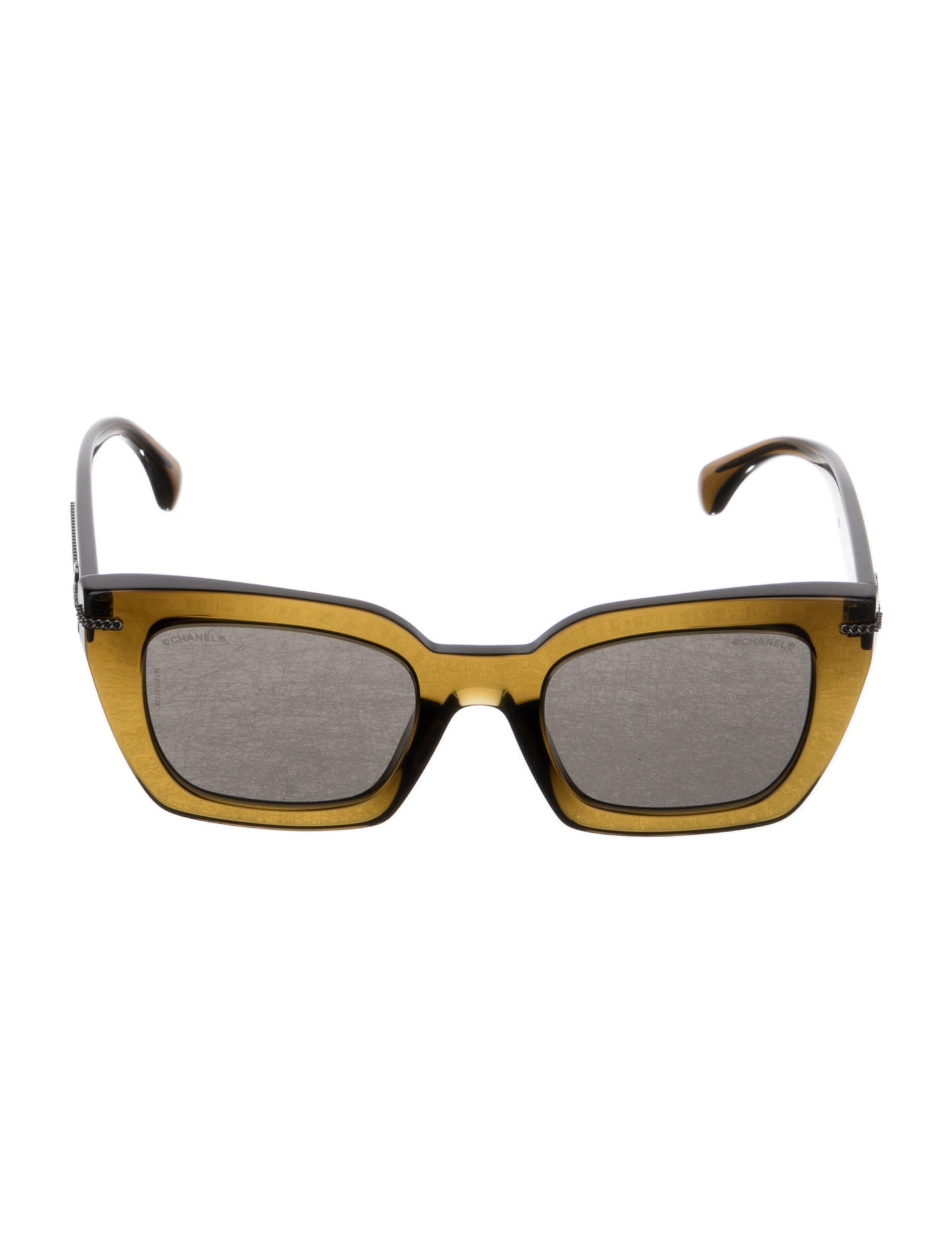 Chanel Interlocking CC Logo Square Sunglasses