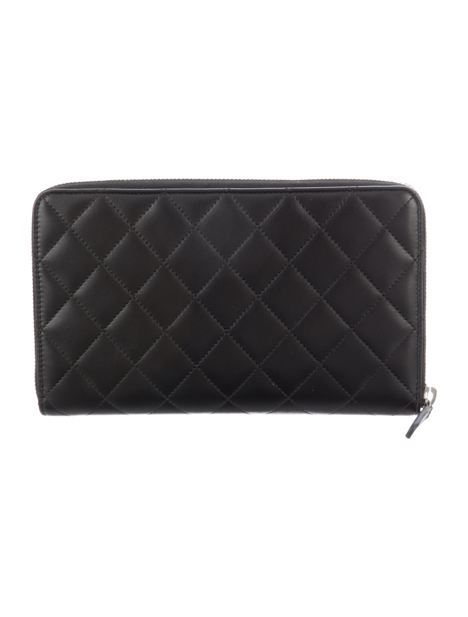 Chanel 2014 L Gusset Zip Around Organizer Wallet