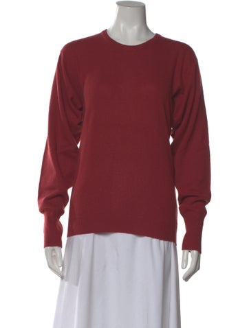 Pre-owned Chanel 1990 Cashmere Sweater In Red