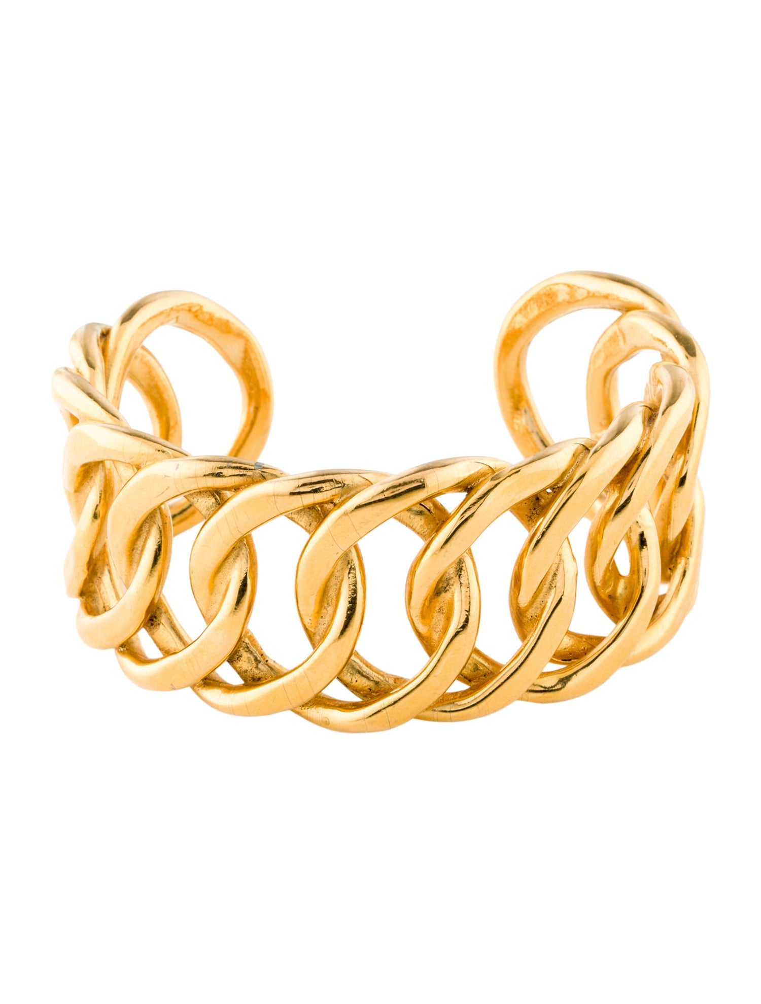 Chanel Vintage Curb Link Cuff