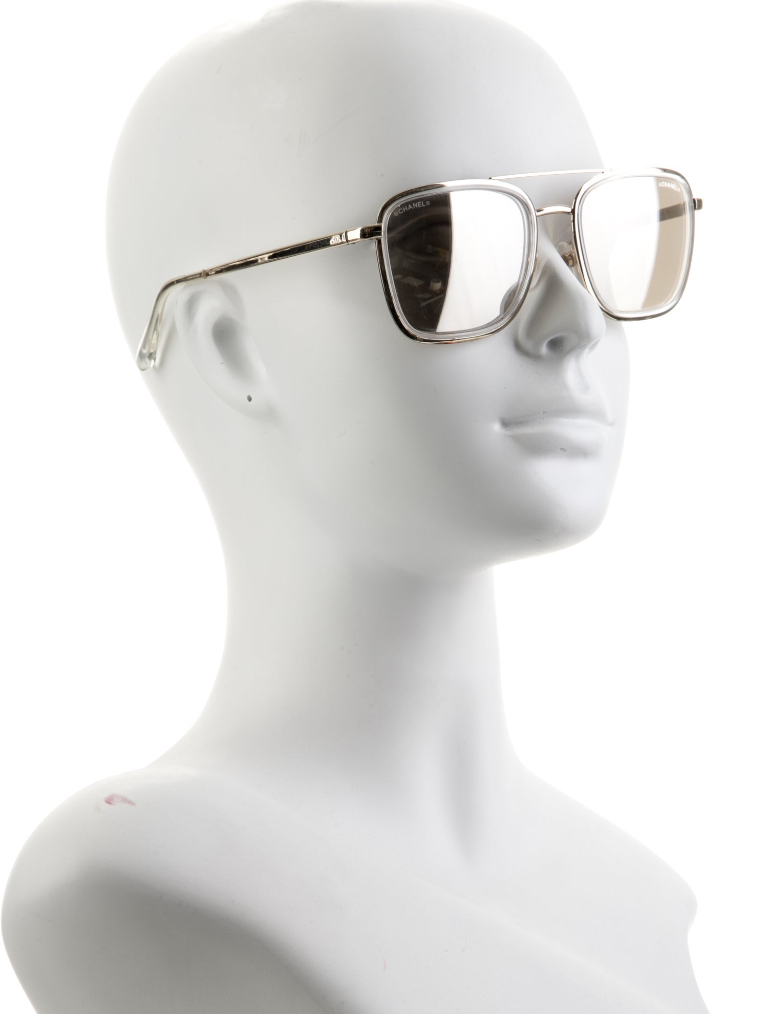 Chanel Interlocking CC Logo Square Sunglasses