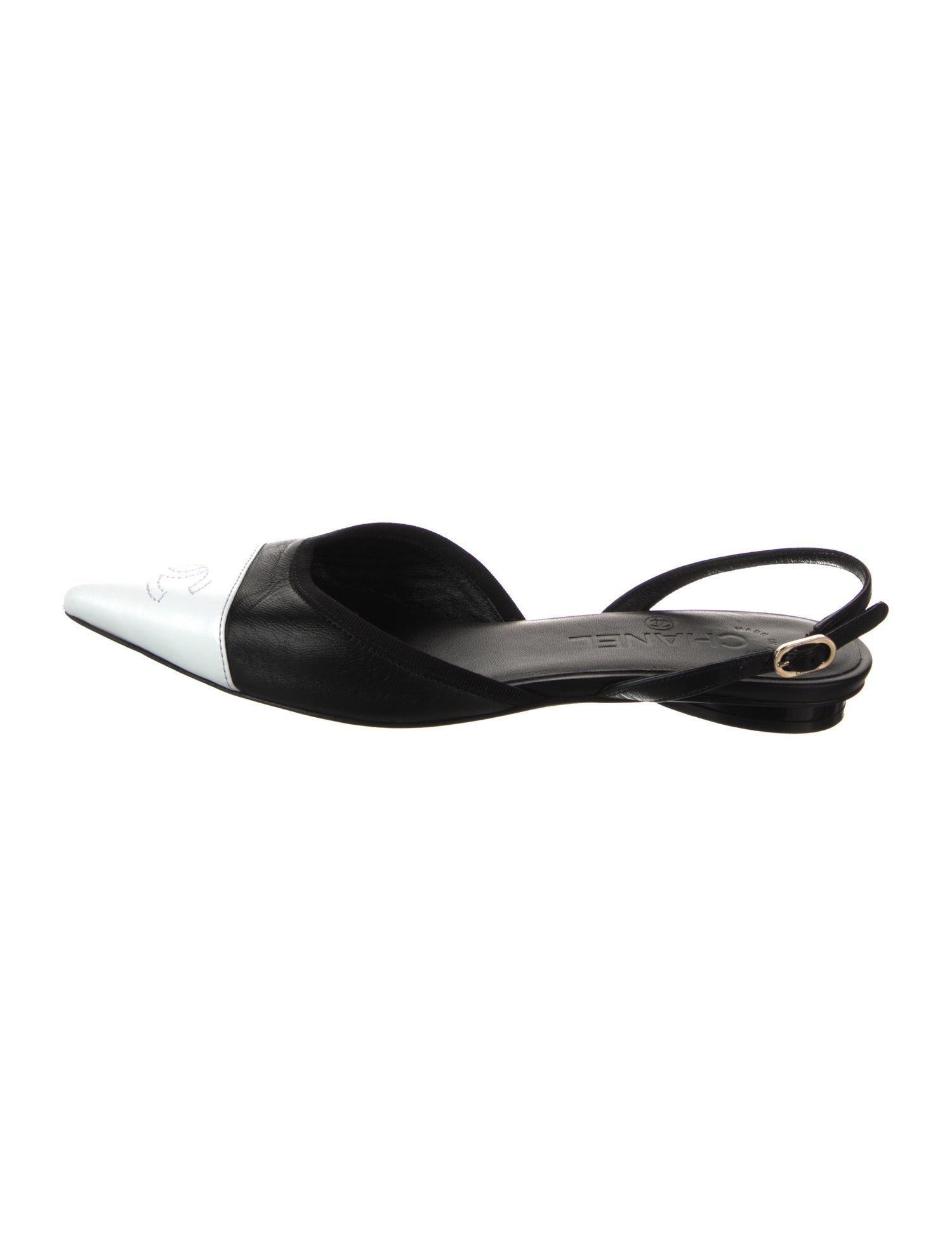 Chanel 2026 Interlocking CC Logo Slingback Flats