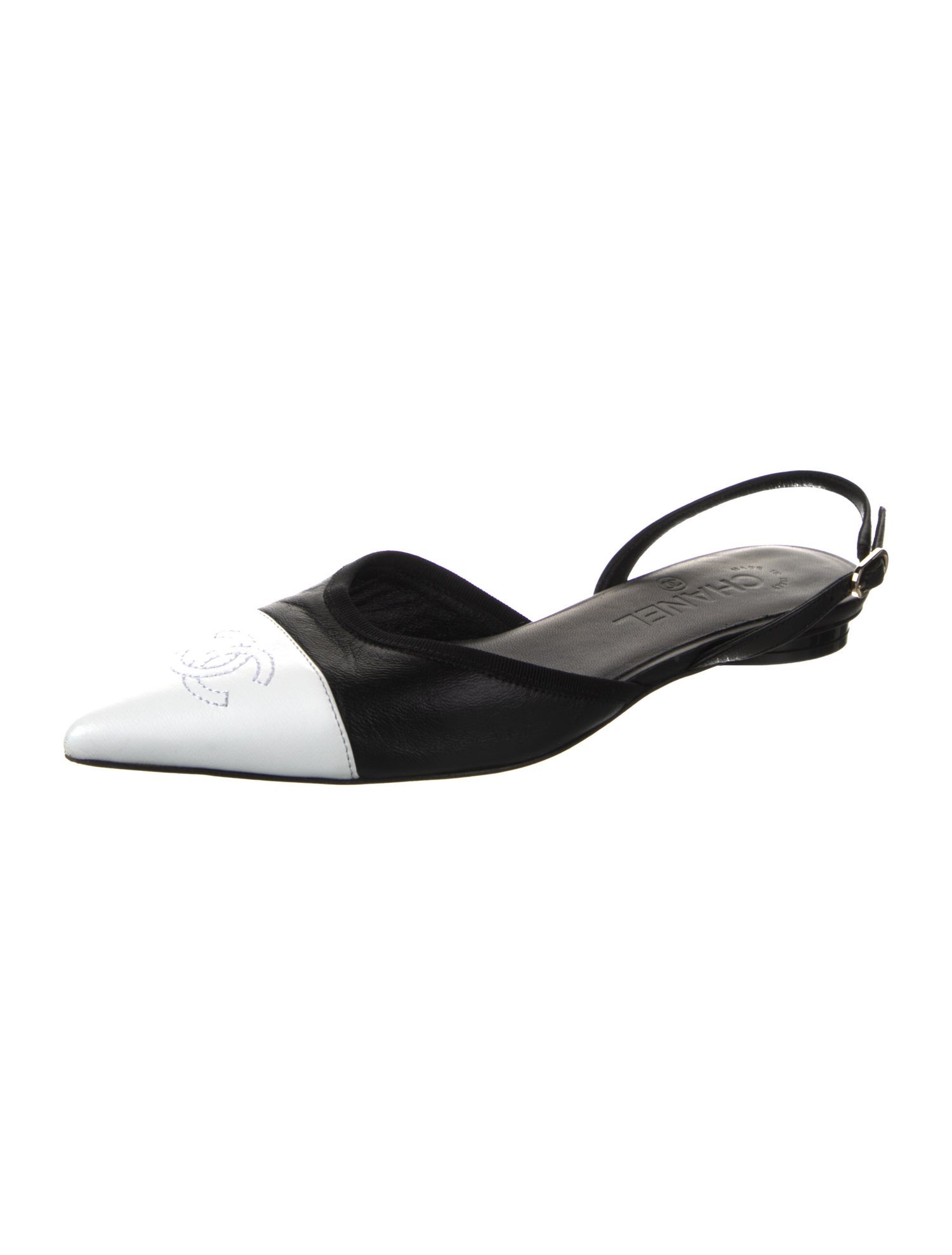 Chanel 2026 Interlocking CC Logo Slingback Flats