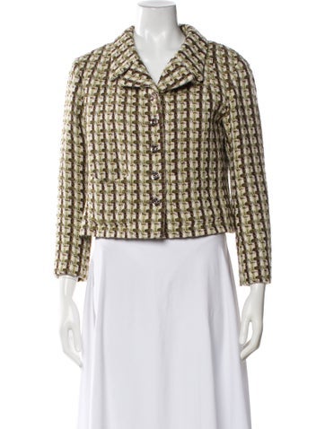Pre-owned Chanel 2023 Métiers D'art Paris-dakar Evening Jacket W/ Tags In Green