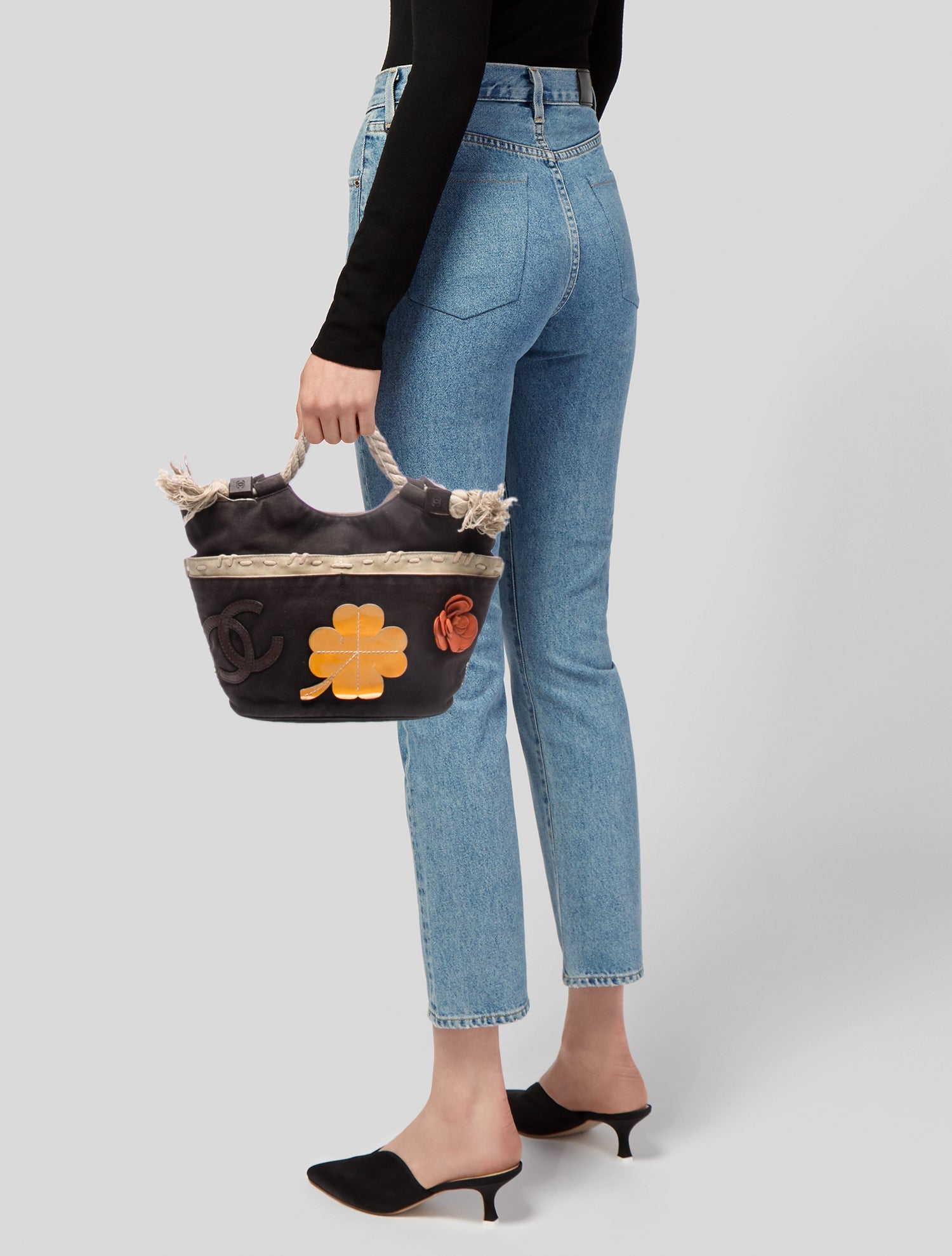 Chanel Camellia Rope Tote