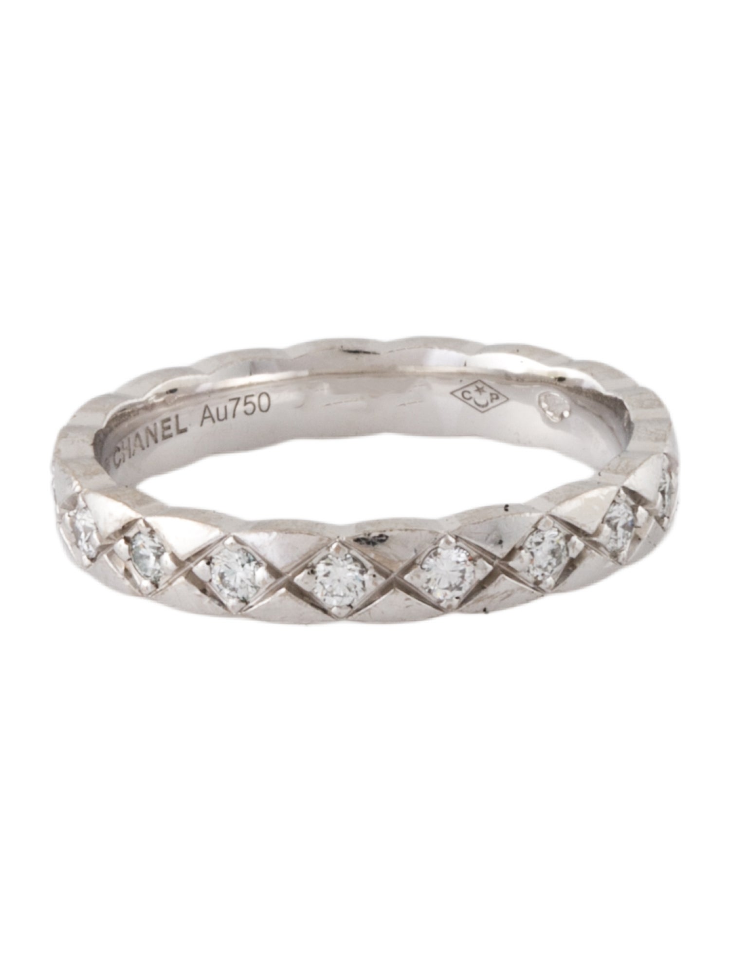 Chanel 18K Diamond Coco Rush Ring
