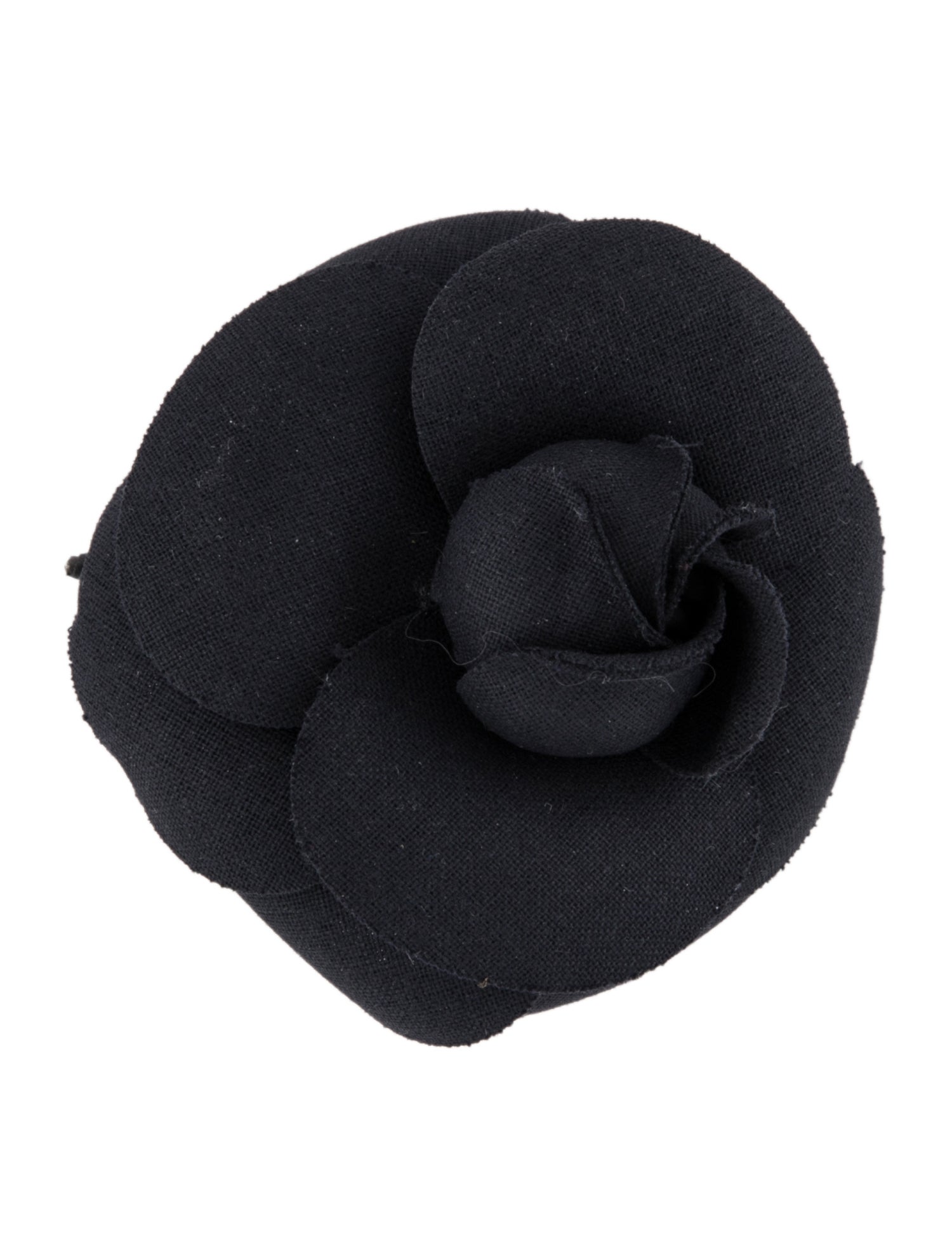Chanel Small Silk Camellia Brooch