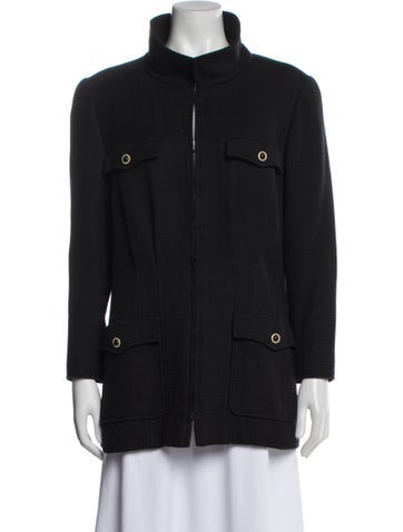 Pre-owned Chanel Vintage 2002 Blazer In Black