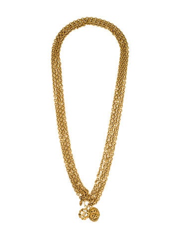 Chanel Multistrand Chain-Link Necklace