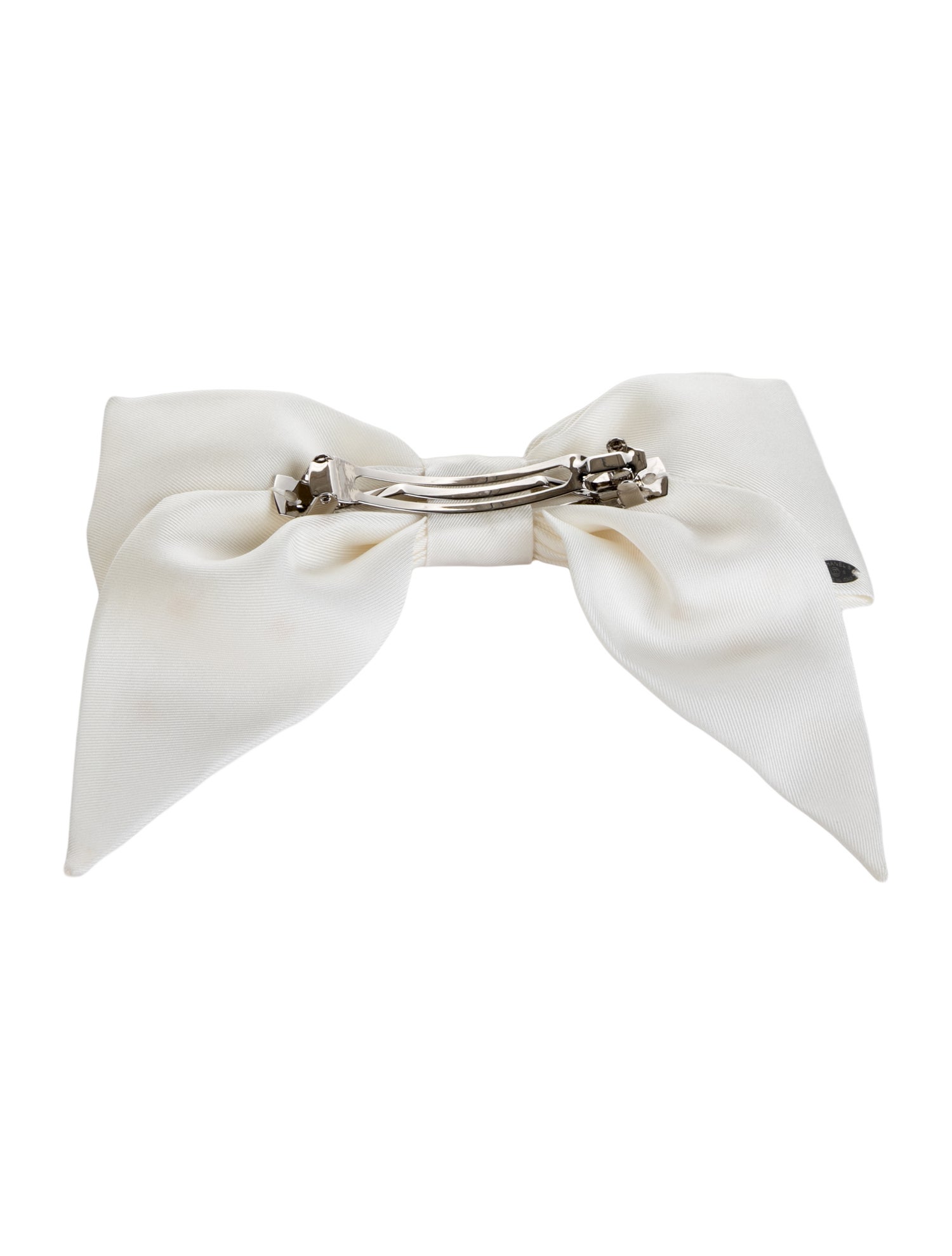 Chanel 2025 Silk Bow Hair Clip