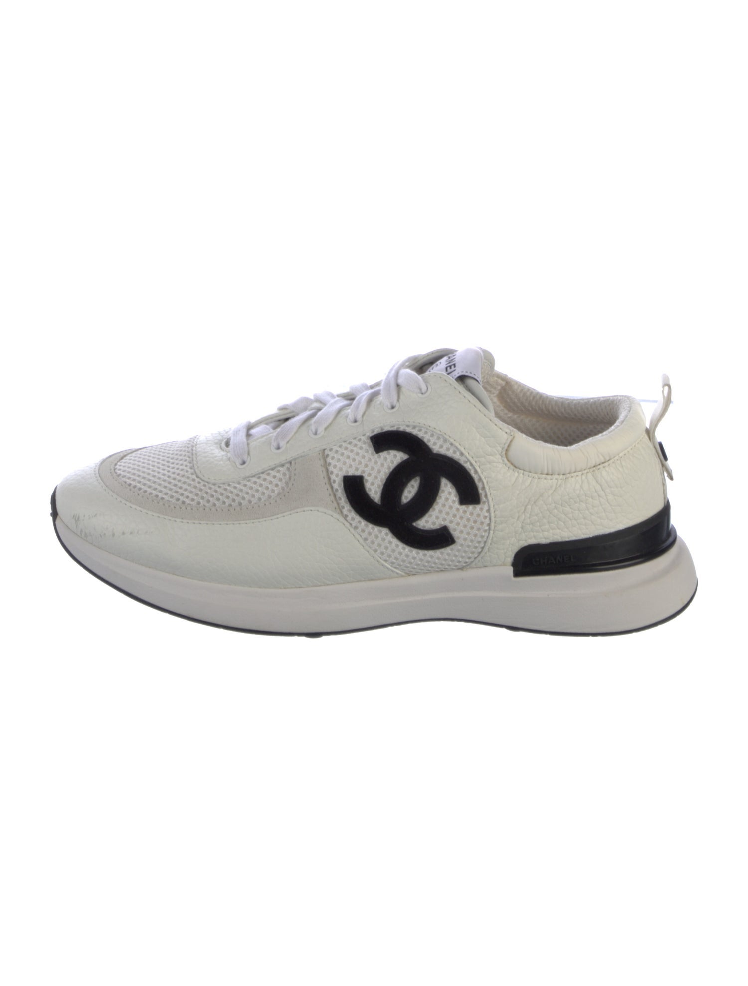 Chanel Interlocking CC Logo Mesh Sneakers