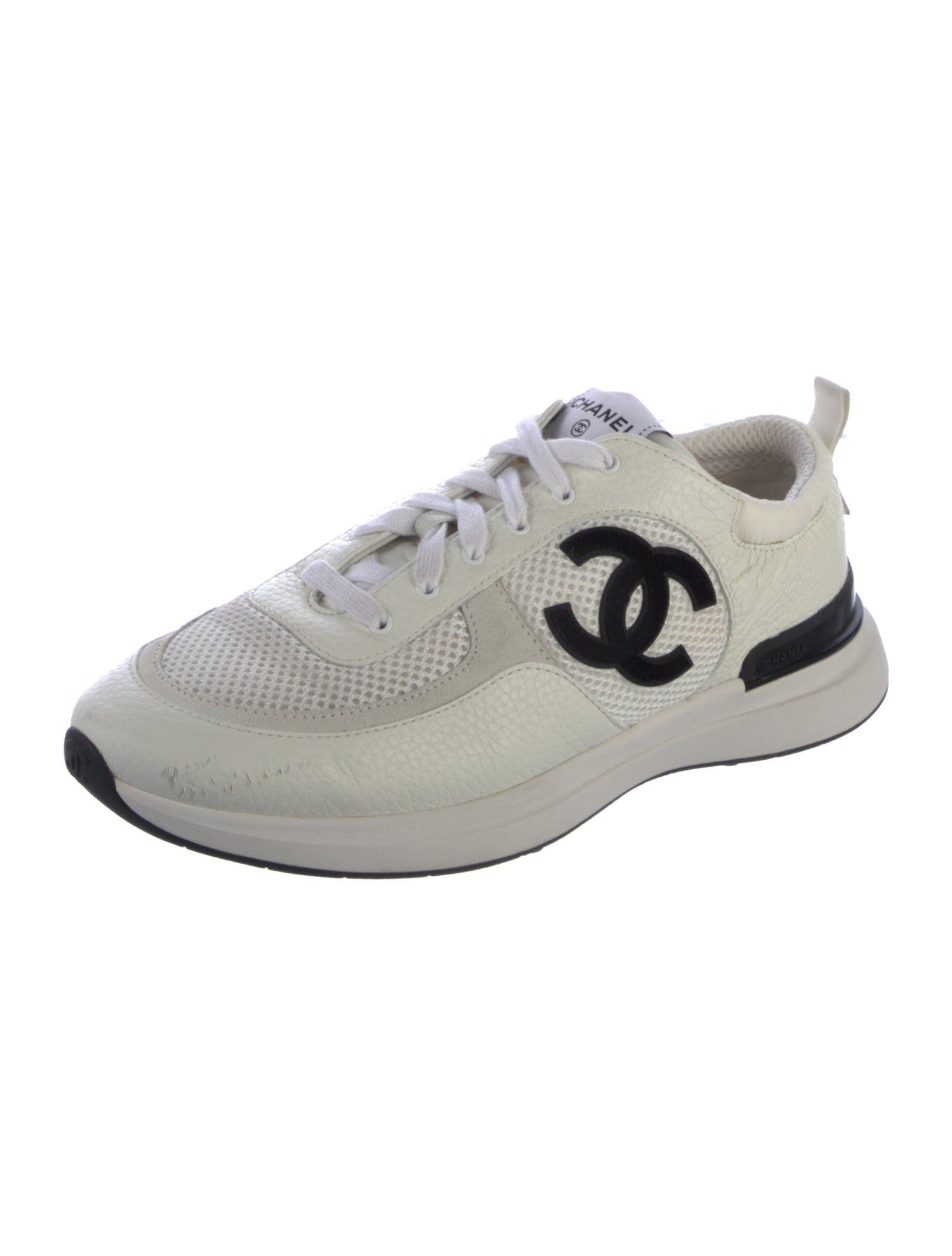 Chanel Interlocking CC Logo Mesh Sneakers